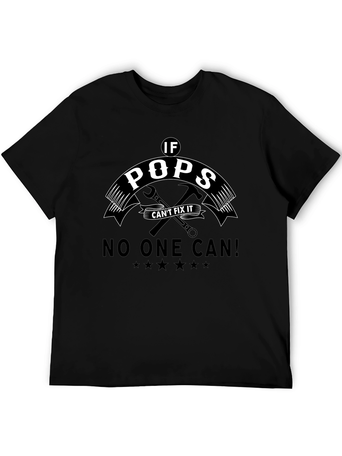 Pops Can Fix It Black T-Shirt