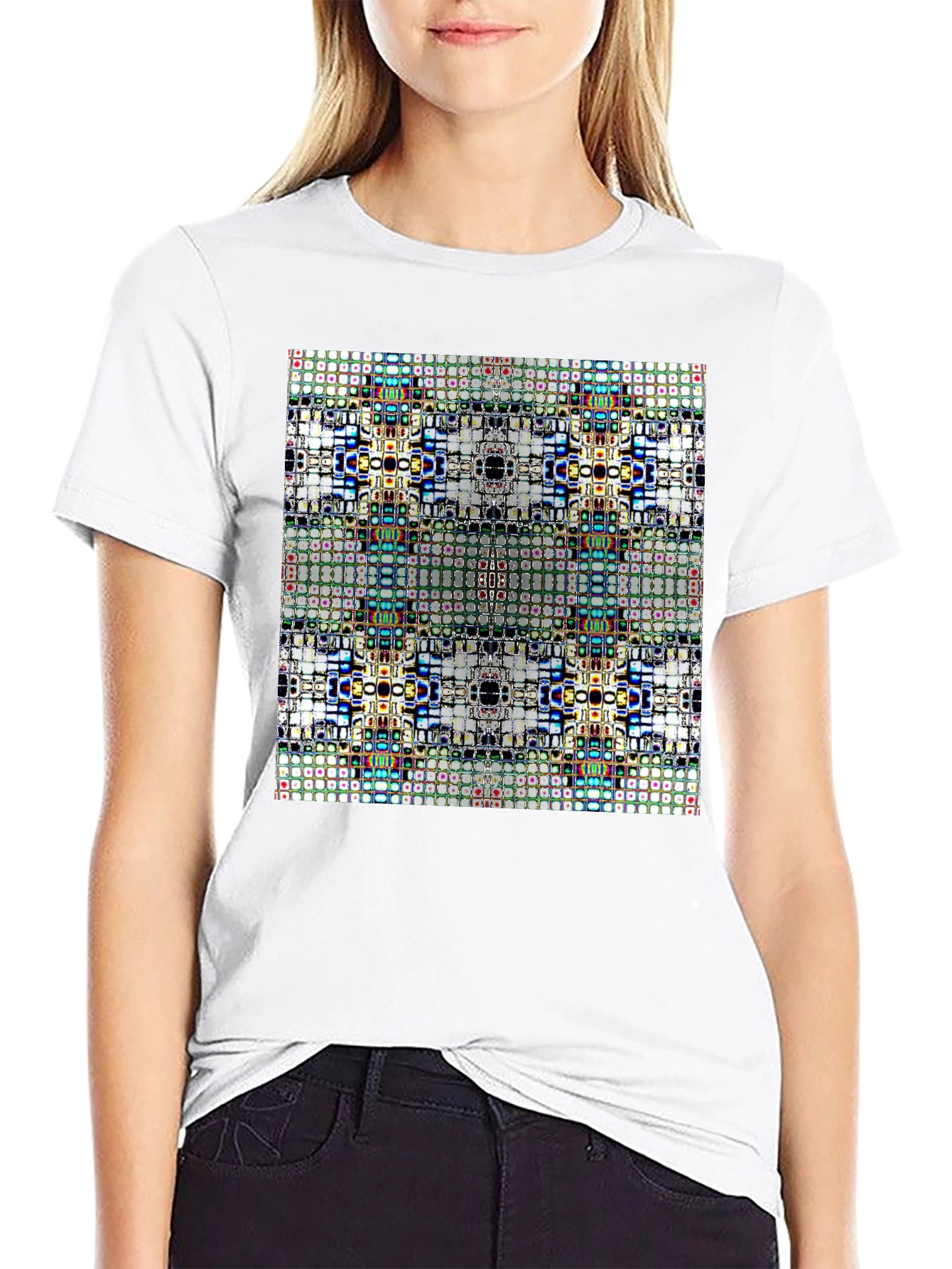 Abstract Geometric Pattern T-Shirt