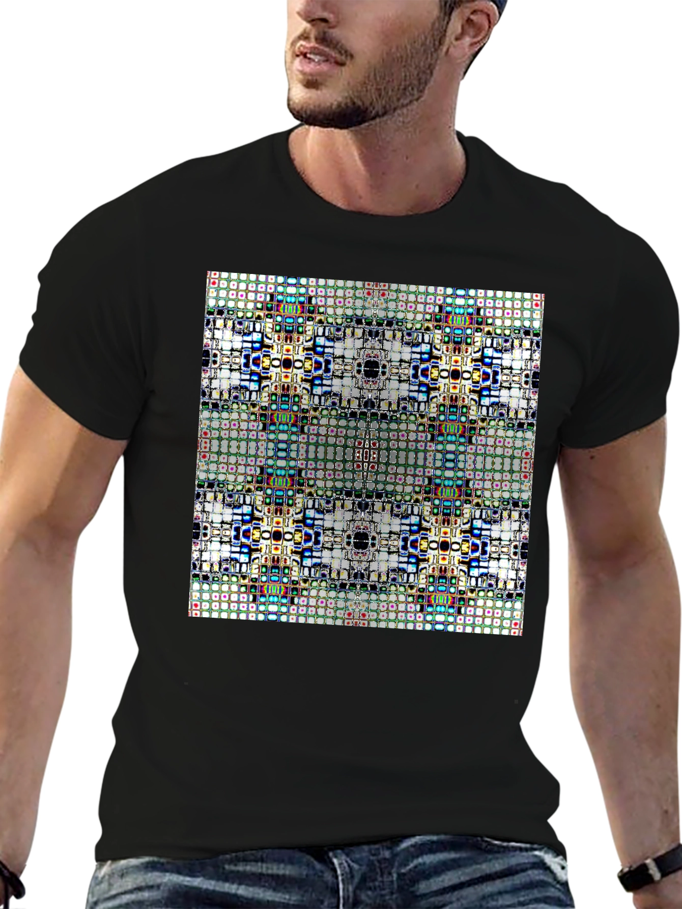 Abstract Geometric Pattern T-Shirt
