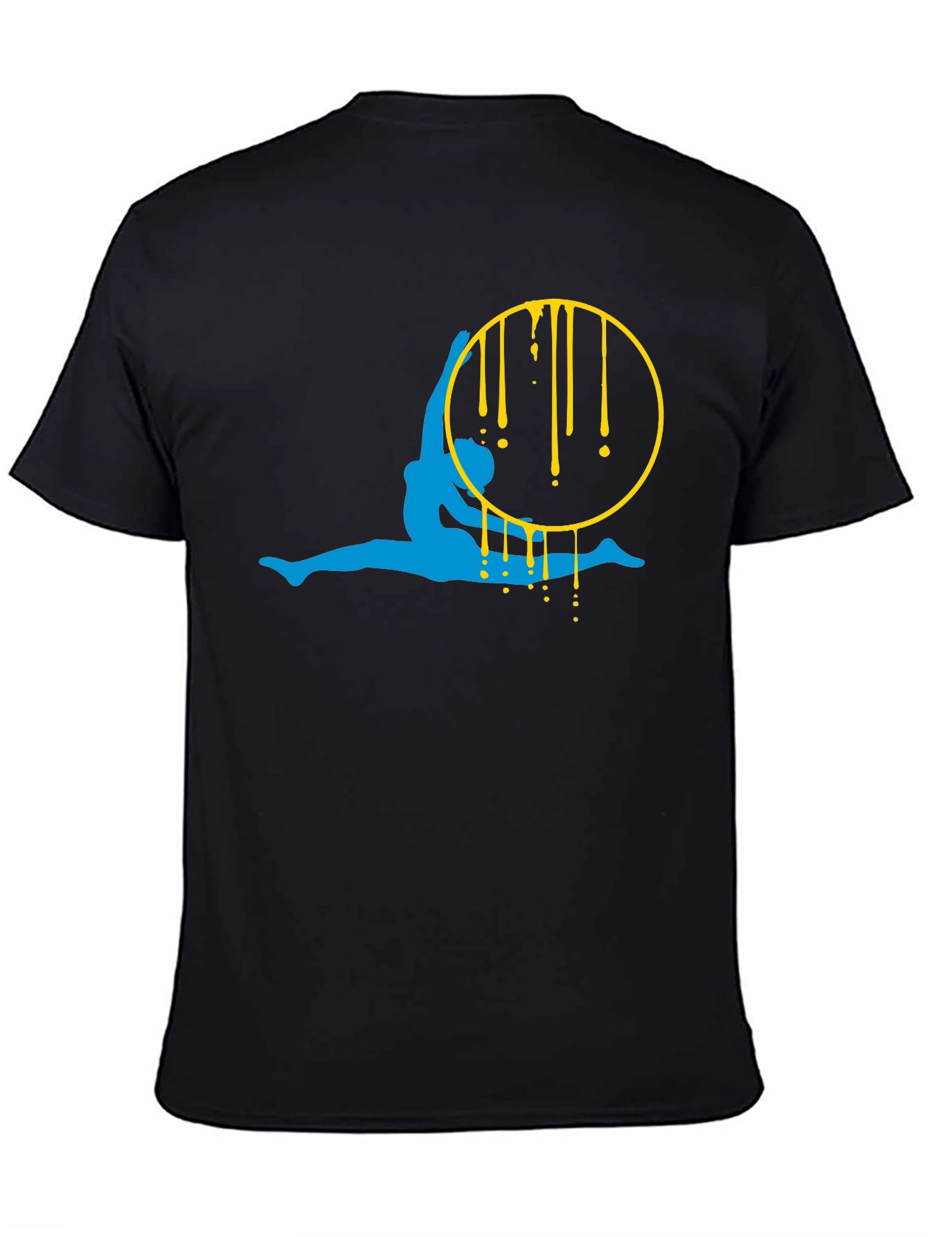 Aerialist Black T-Shirt - Artistic Gymnast Design