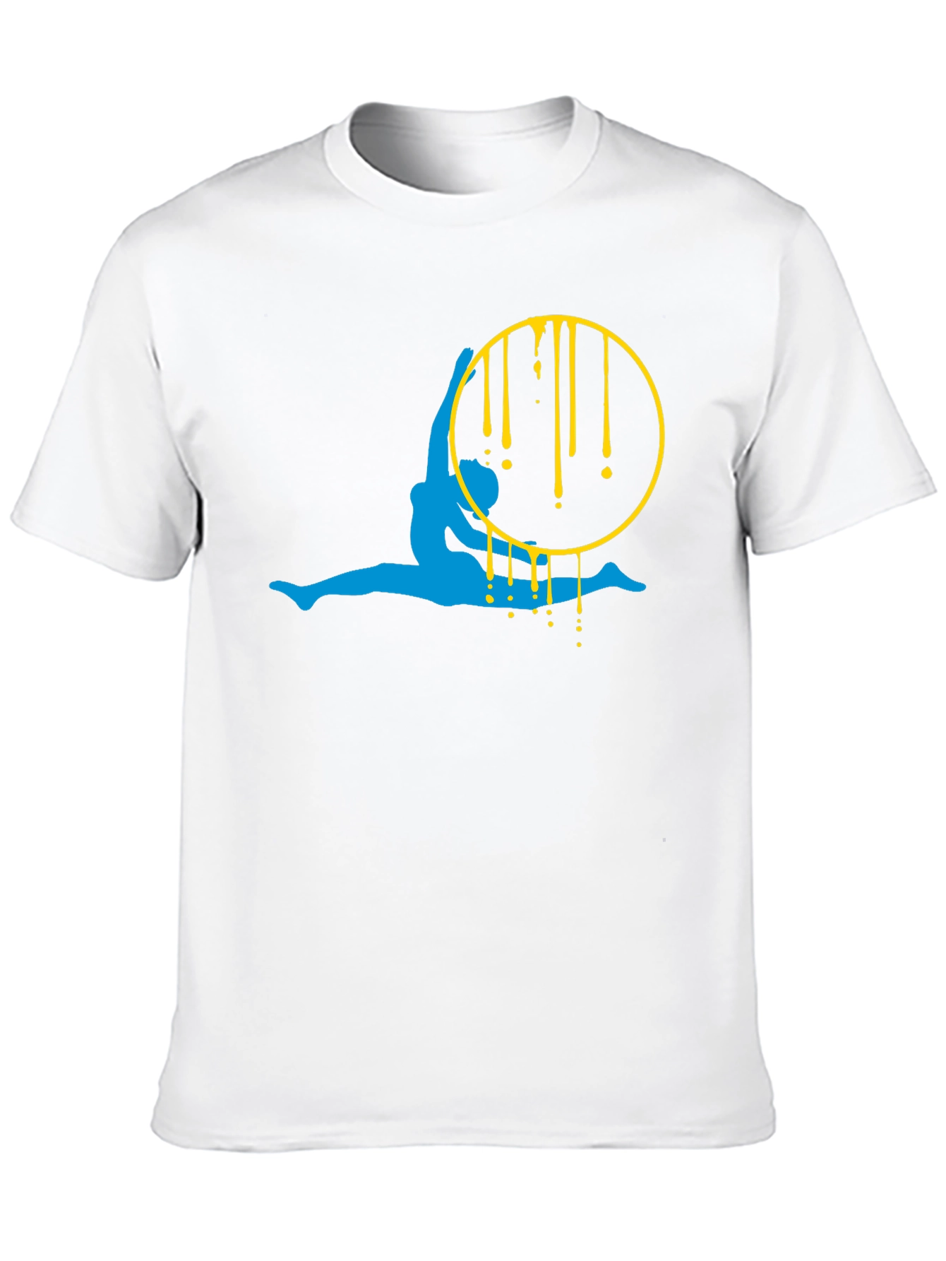 Aerialist Black T-Shirt - Artistic Gymnast Design
