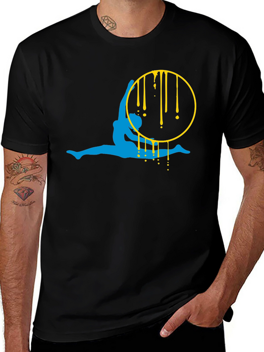 Aerialist Black T-Shirt - Artistic Gymnast Design