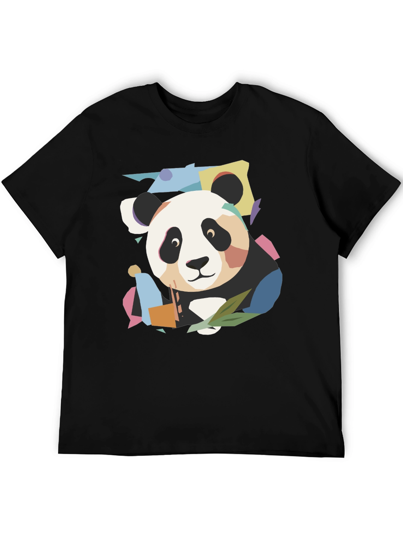 Abstract Panda Graphic T-Shirt