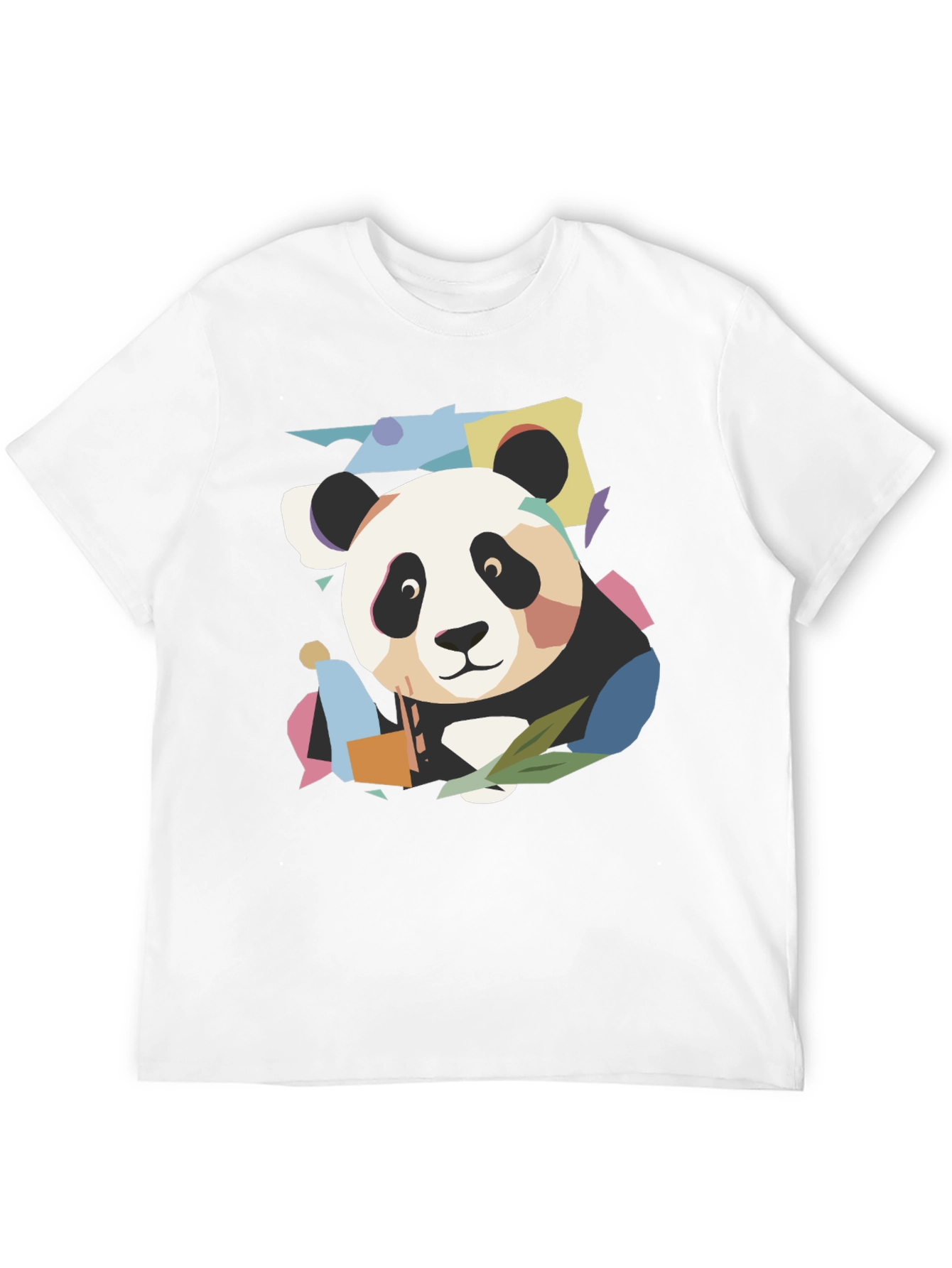 Abstract Panda Graphic T-Shirt