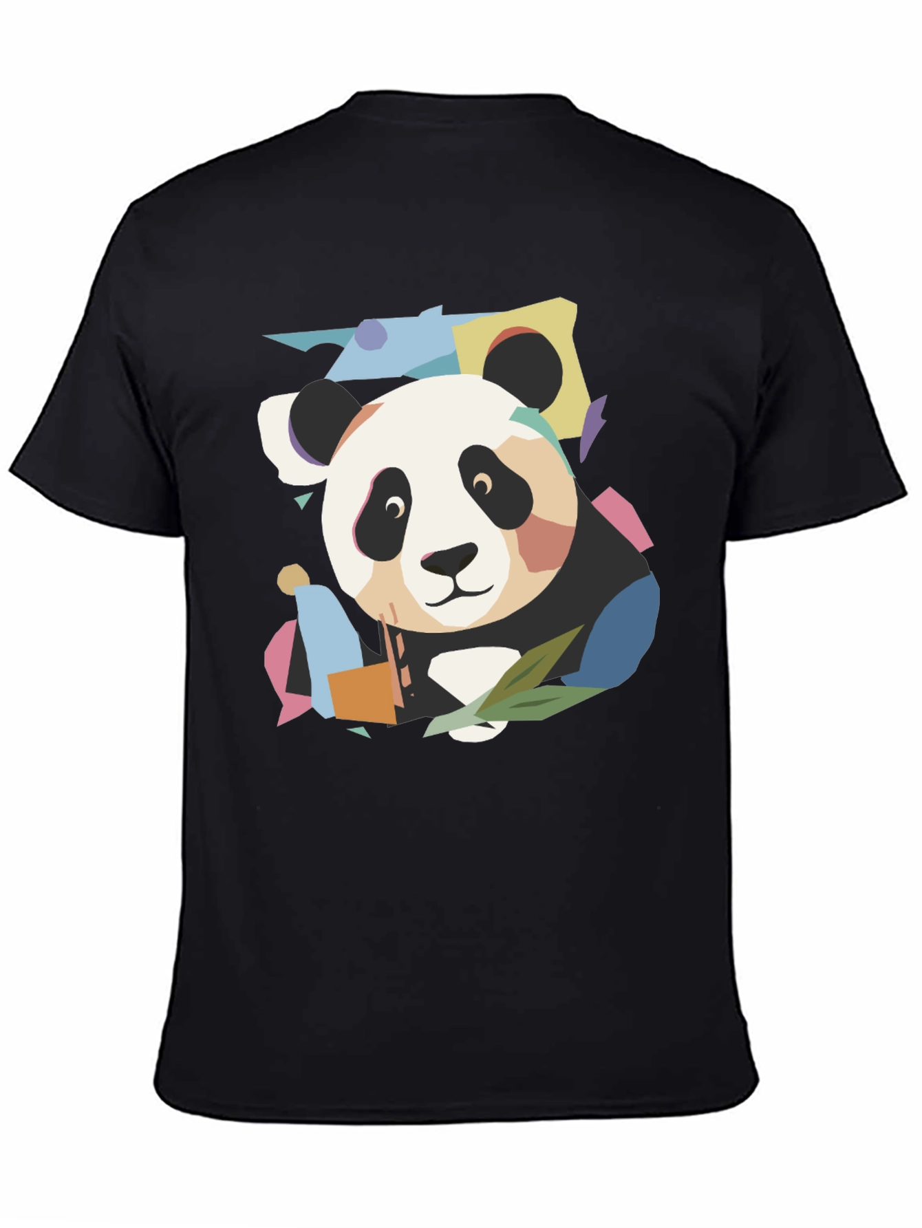 Abstract Panda Graphic T-Shirt