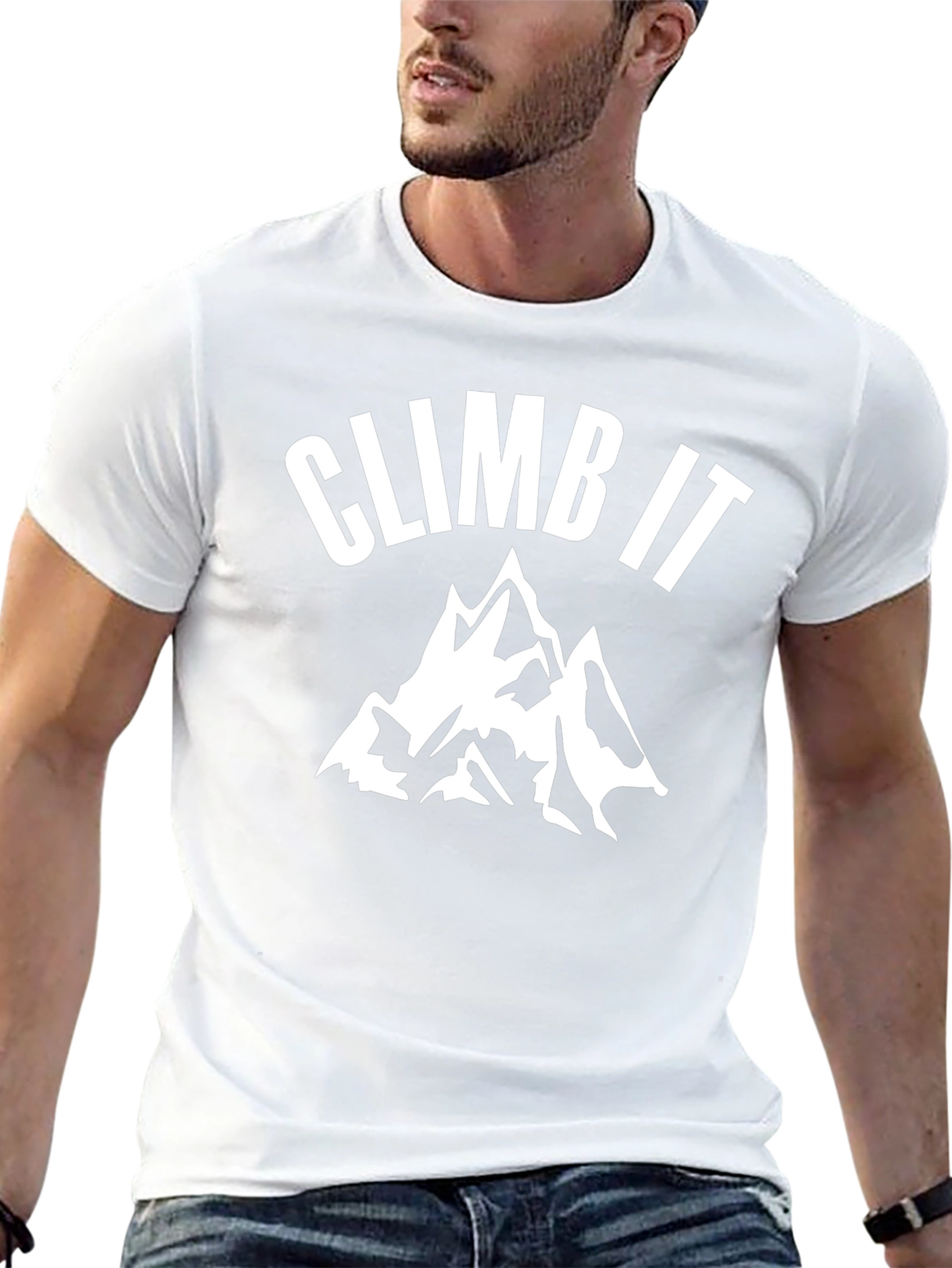 Climb It Mountain Graphic Black T-Shirt