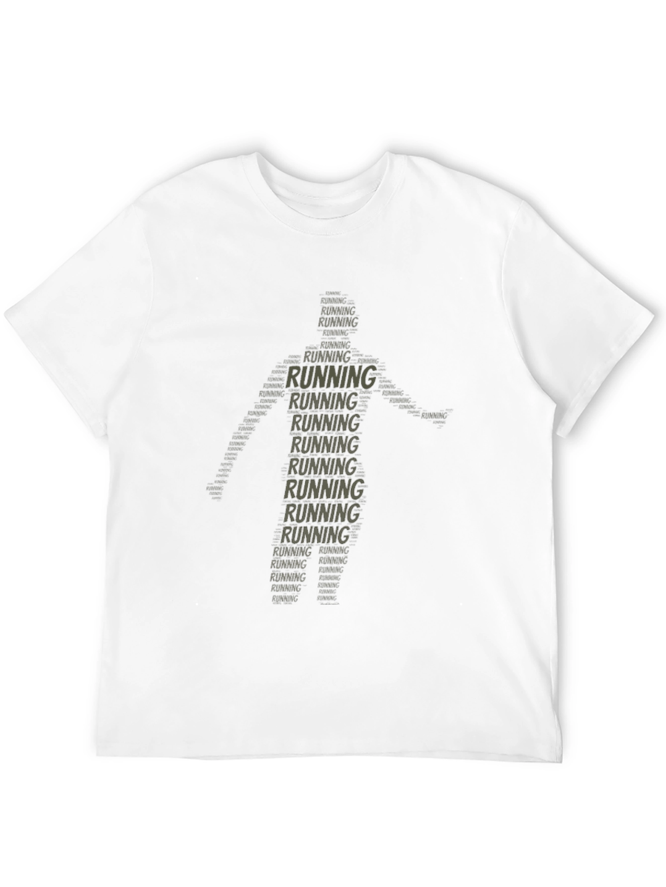 Running Man Word Art T-Shirt