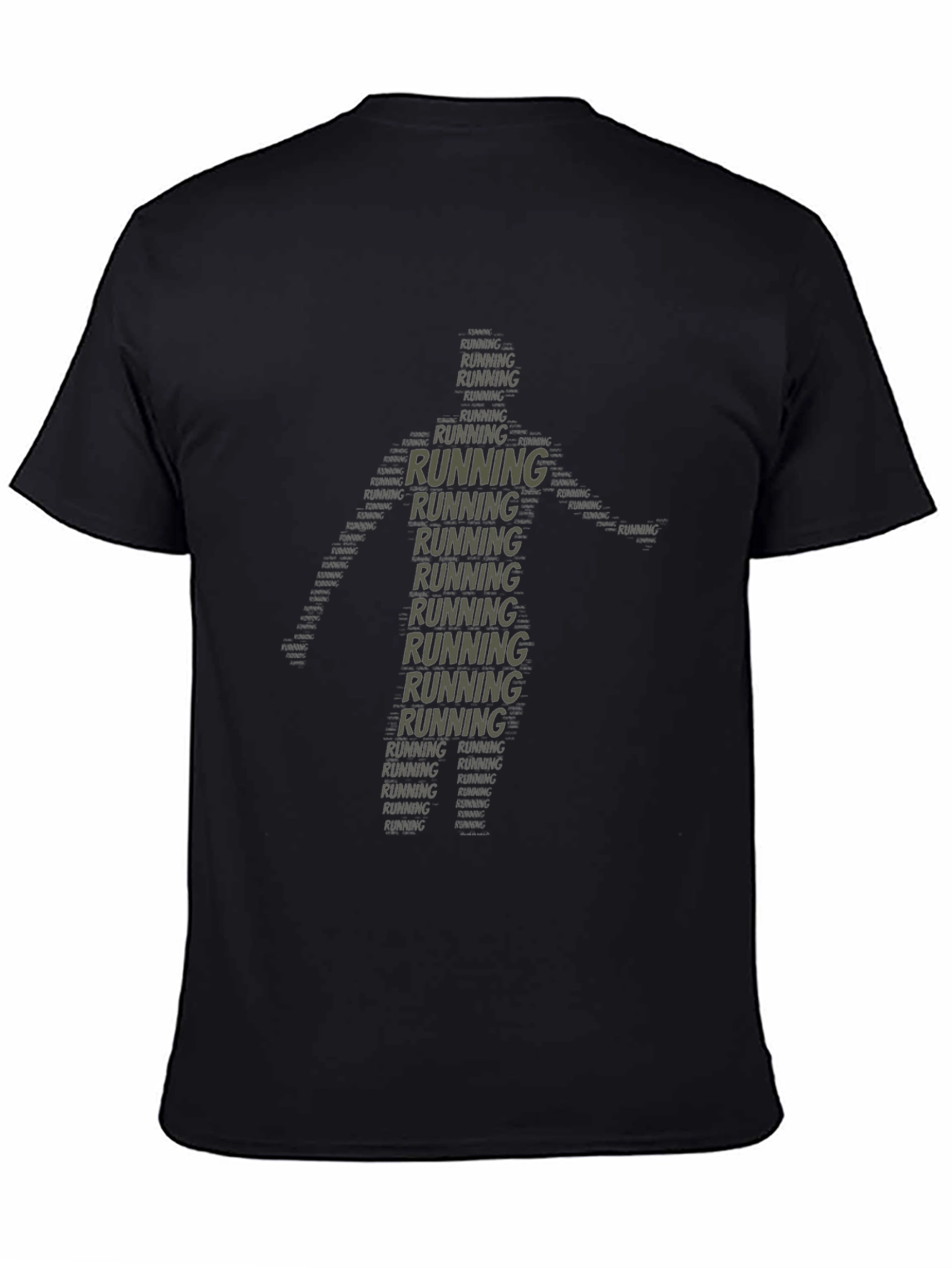 Running Man Word Art T-Shirt