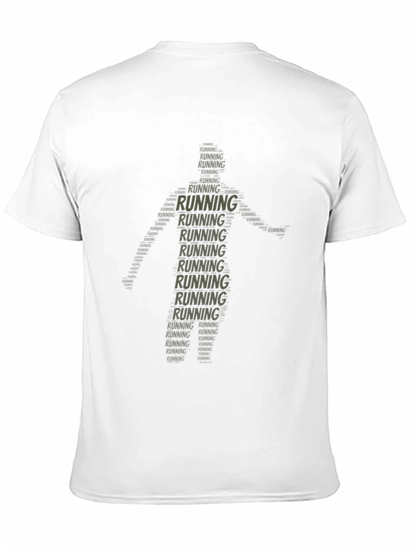 Running Man Word Art T-Shirt