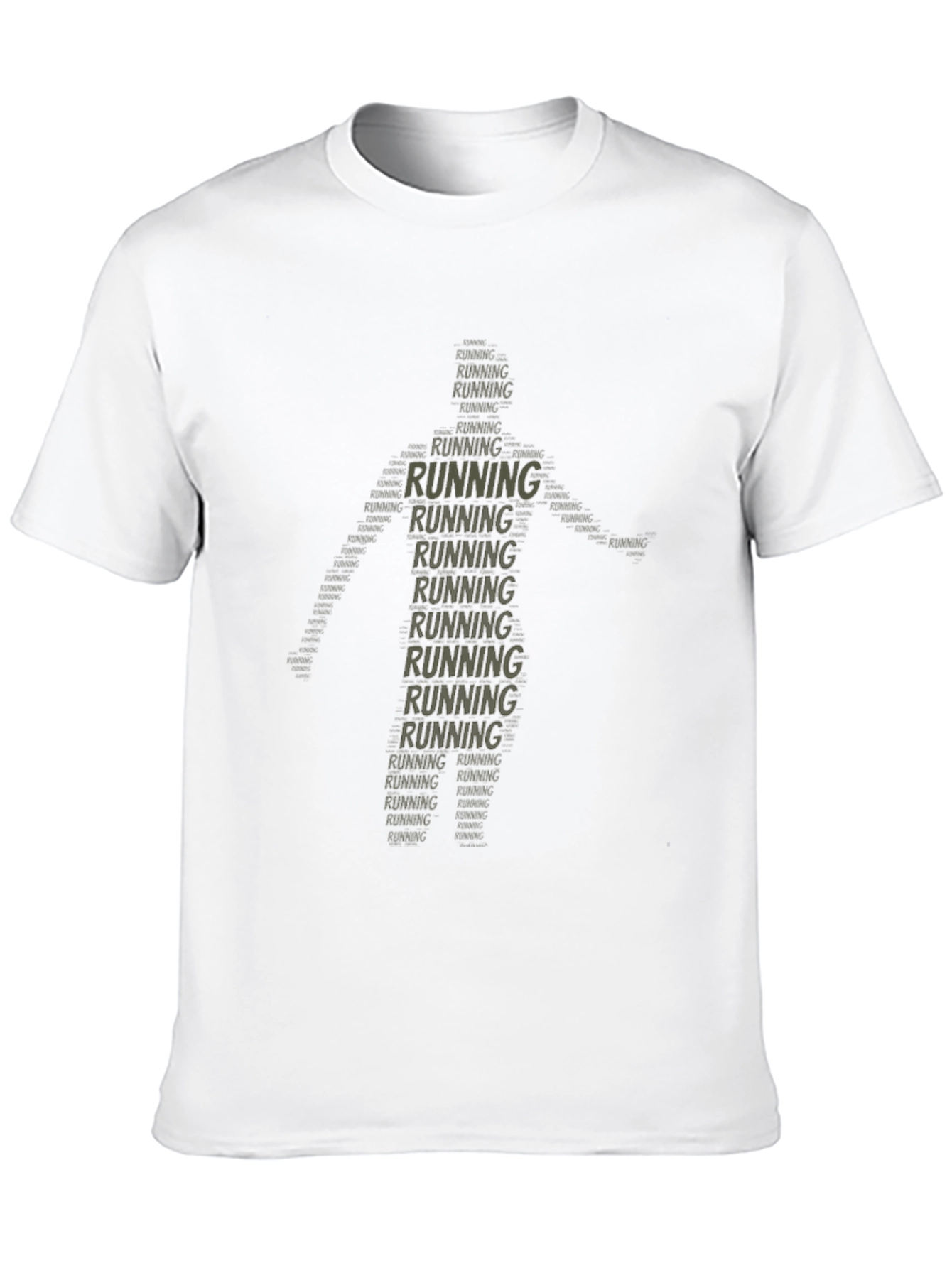 Running Man Word Art T-Shirt