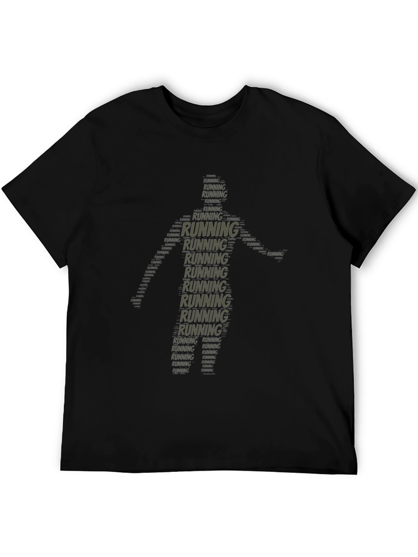 Running Man Word Art T-Shirt
