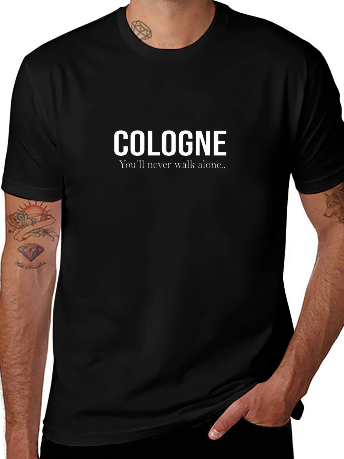 Cologne Youll Never Walk Alone Black T-Shirt
