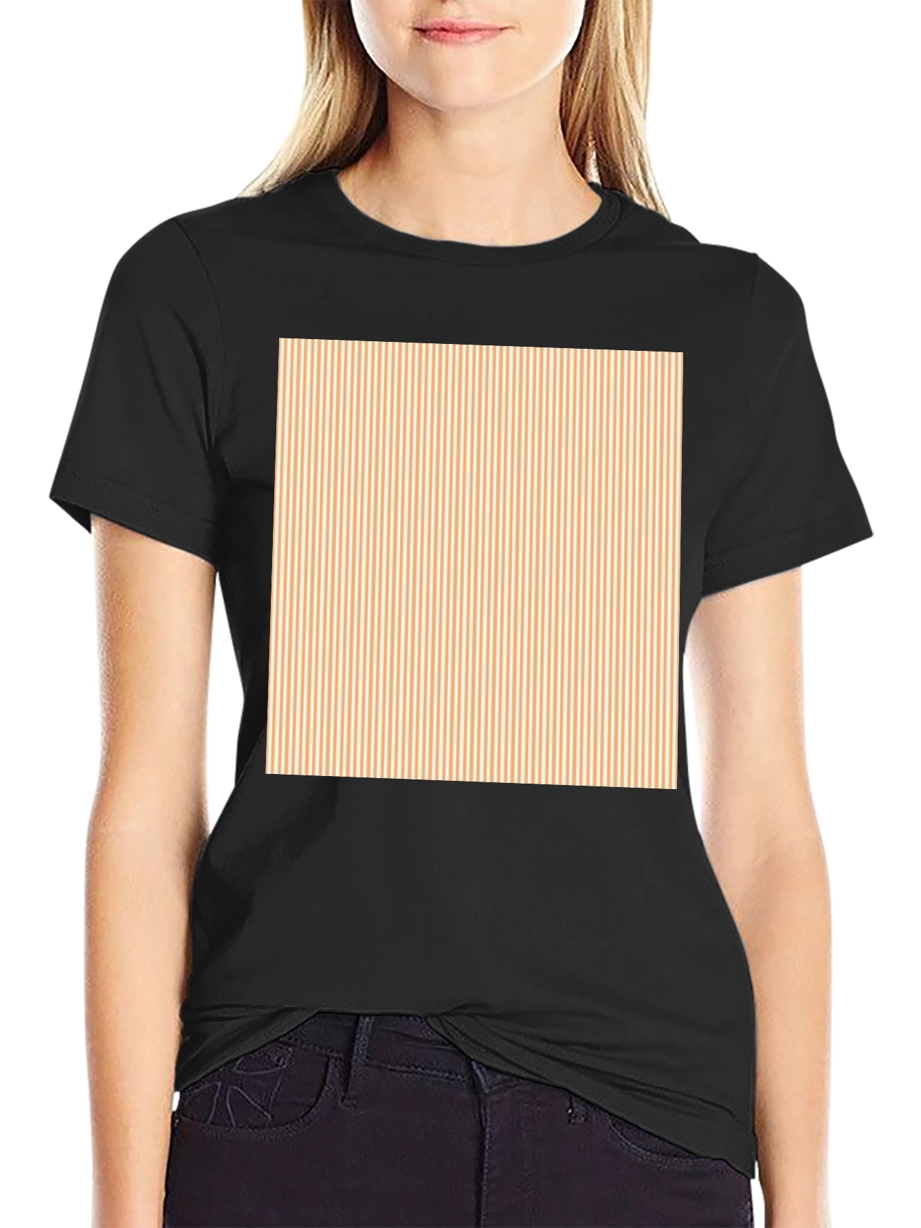 Striped Square Tee - Classic Comfort