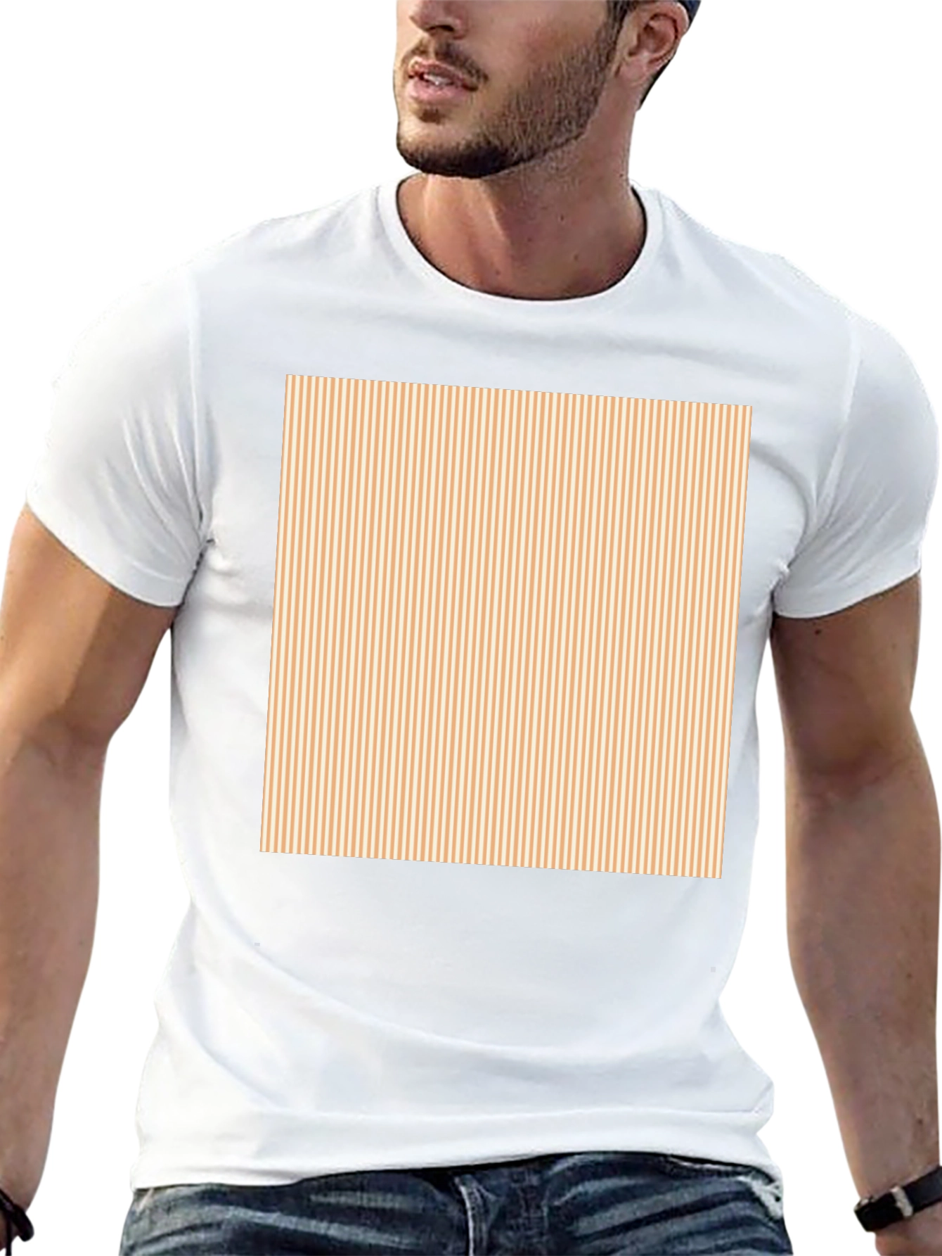 Striped Square Tee - Classic Comfort