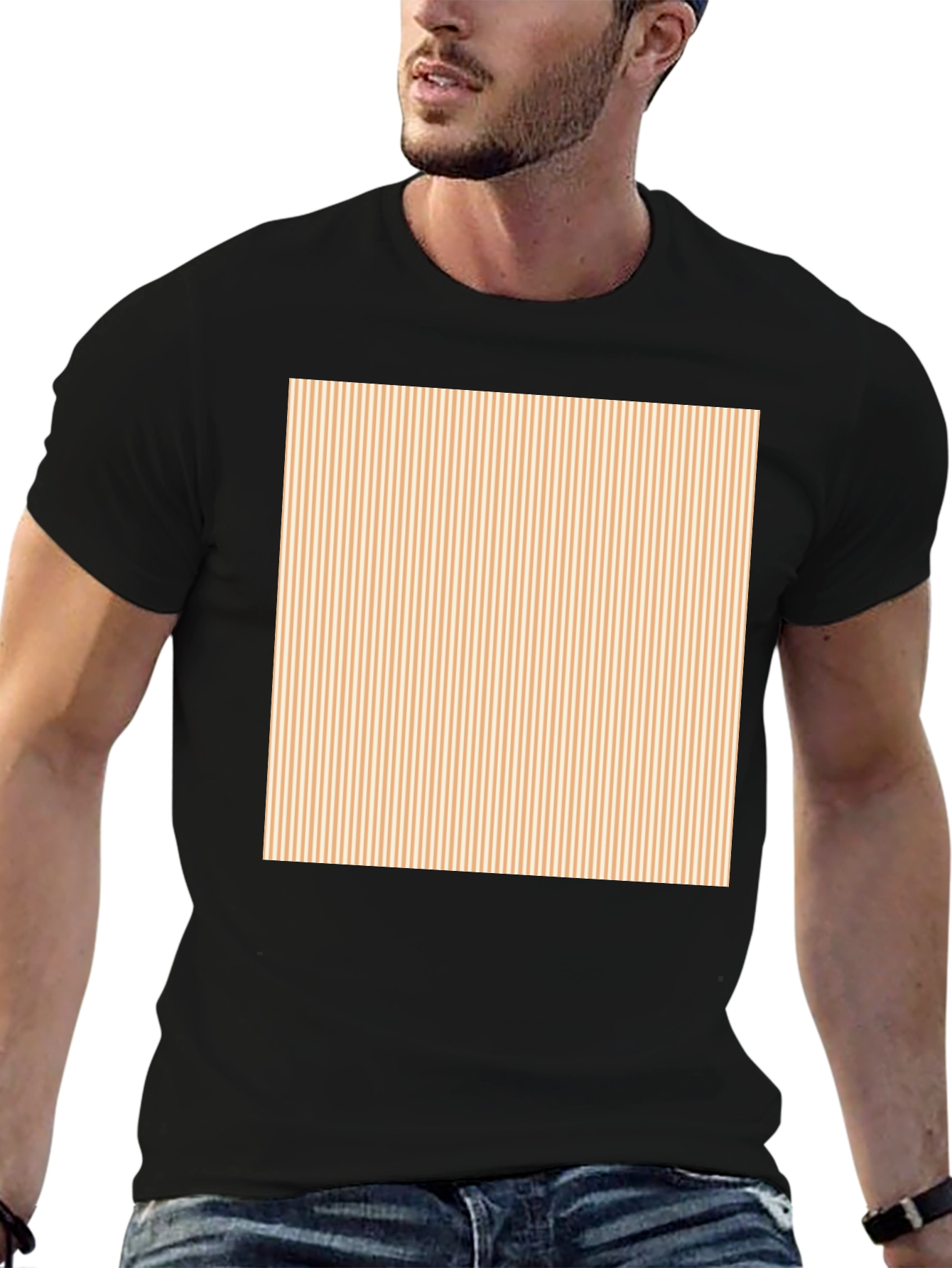 Striped Square Tee - Classic Comfort