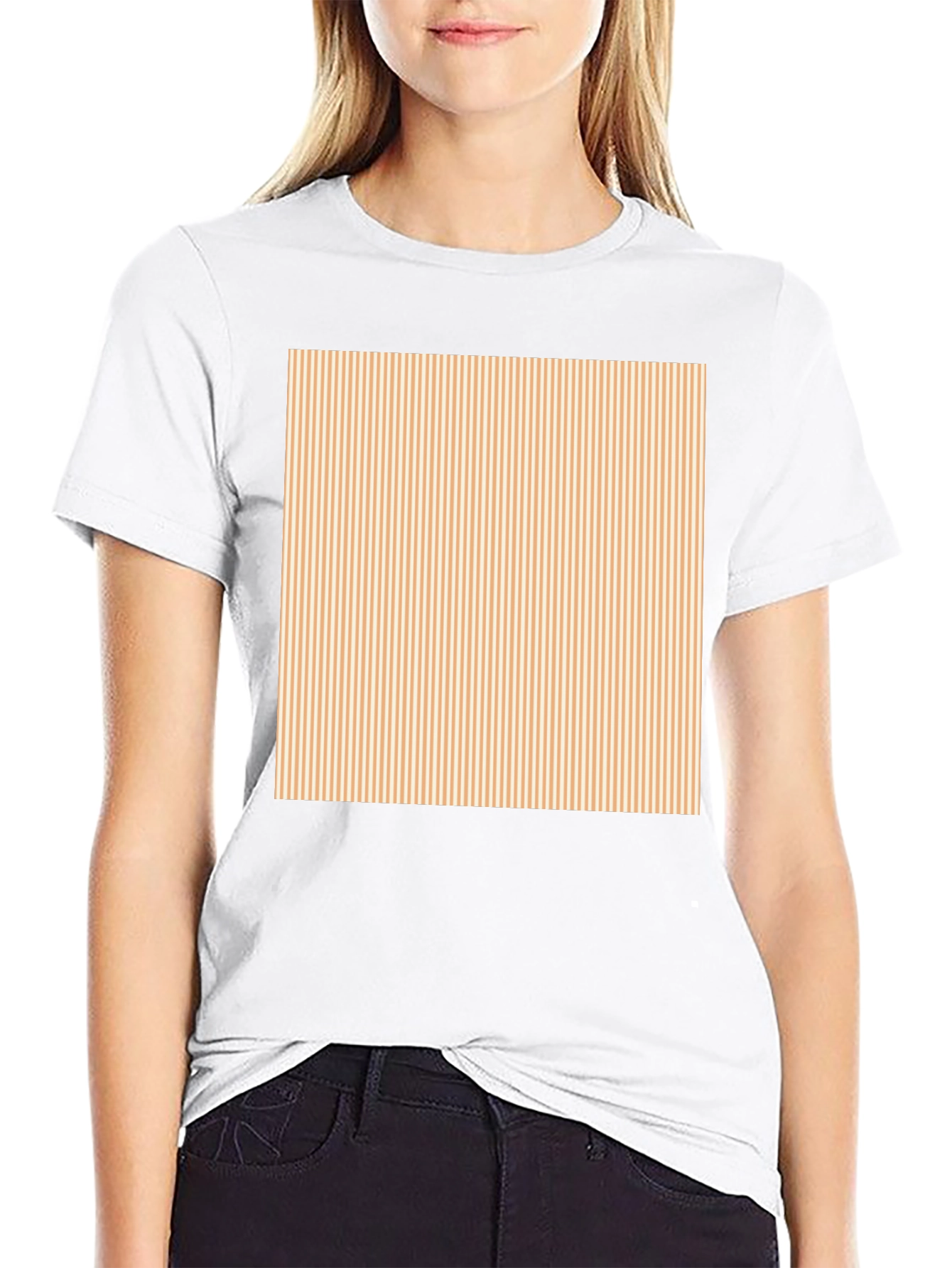 Striped Square Tee - Classic Comfort