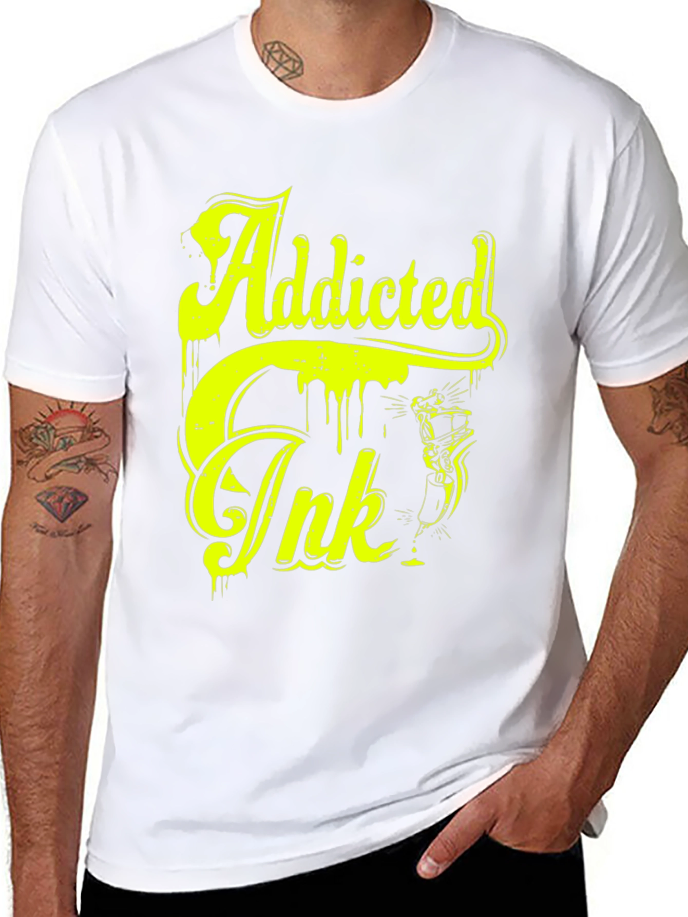Addicted Ink Graphic T-Shirt - Bold Statement Tee