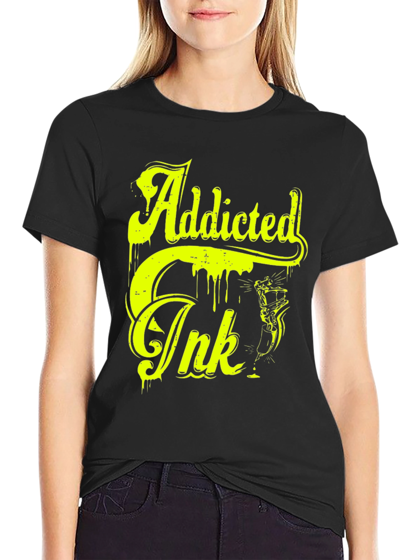 Addicted Ink Graphic T-Shirt - Bold Statement Tee