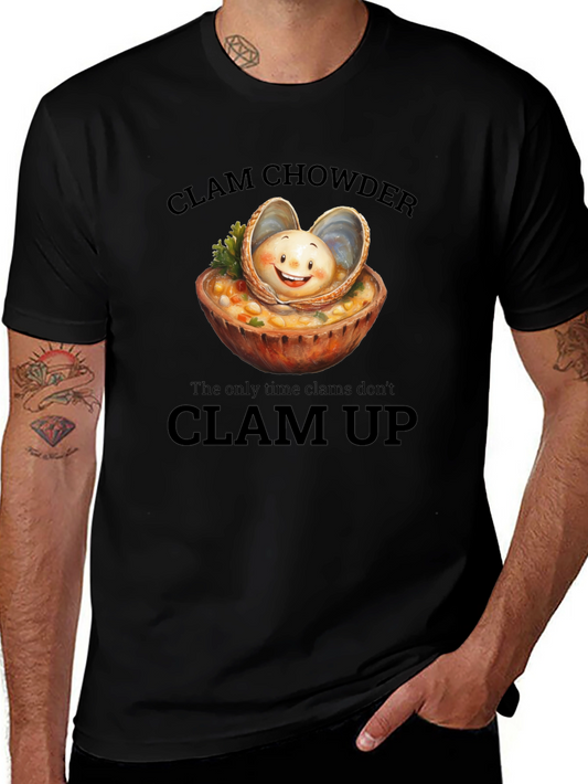 Clam Chowder T-Shirt: Funny Foodie Tee