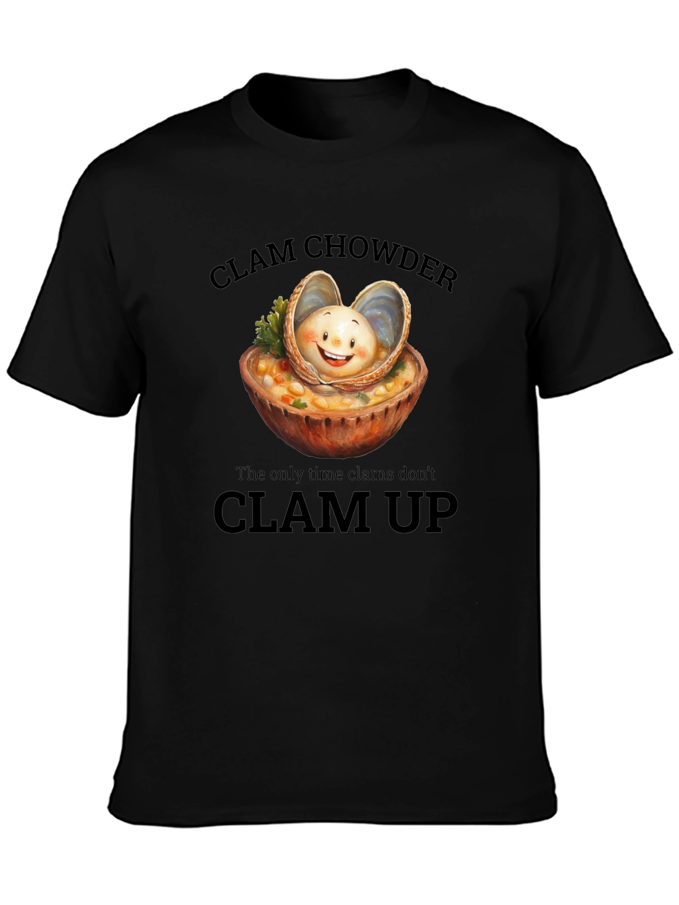 Clam Chowder T-Shirt: Funny Foodie Tee