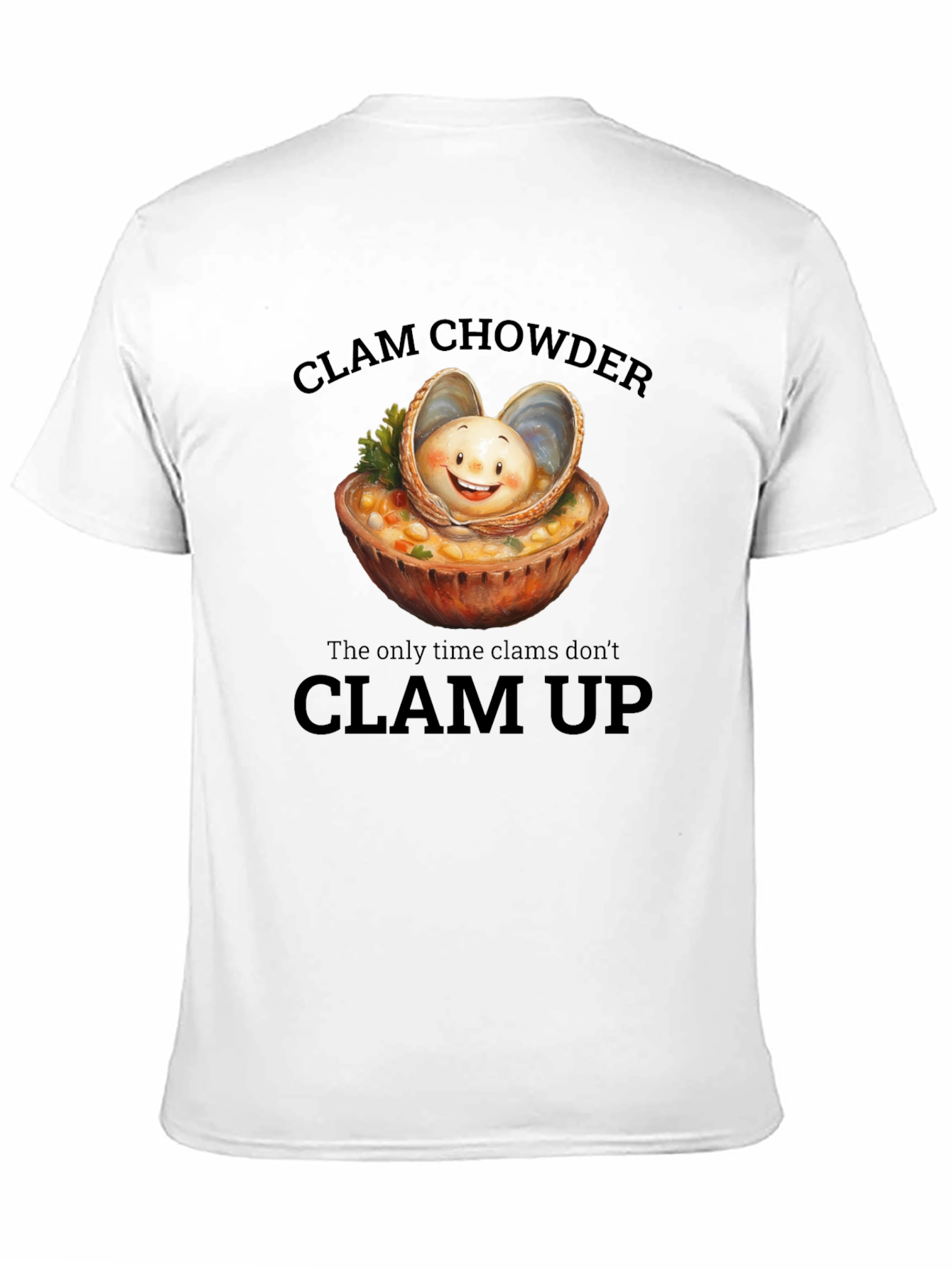 Clam Chowder T-Shirt: Funny Foodie Tee