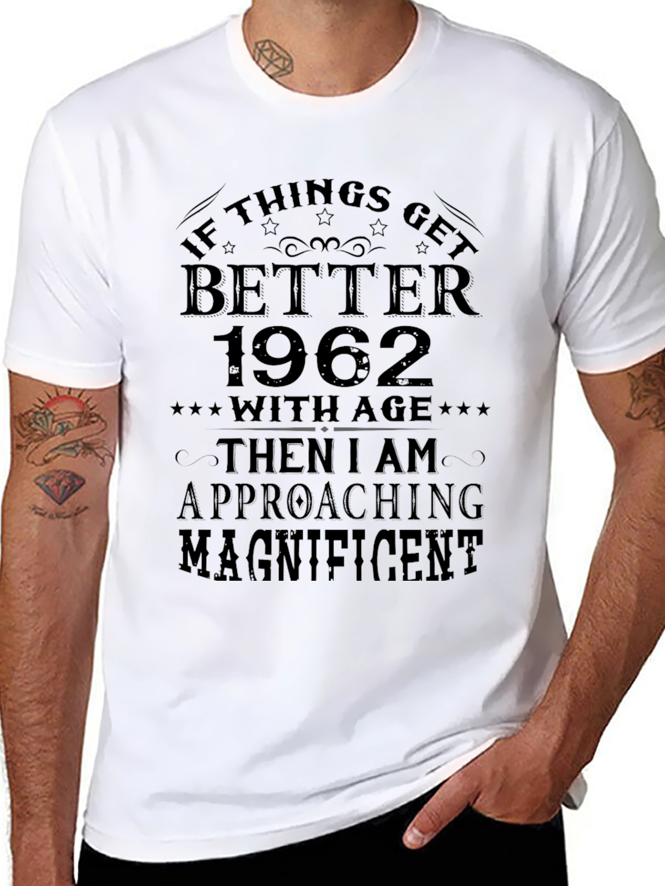 Better With Age 1962 Black T-Shirt