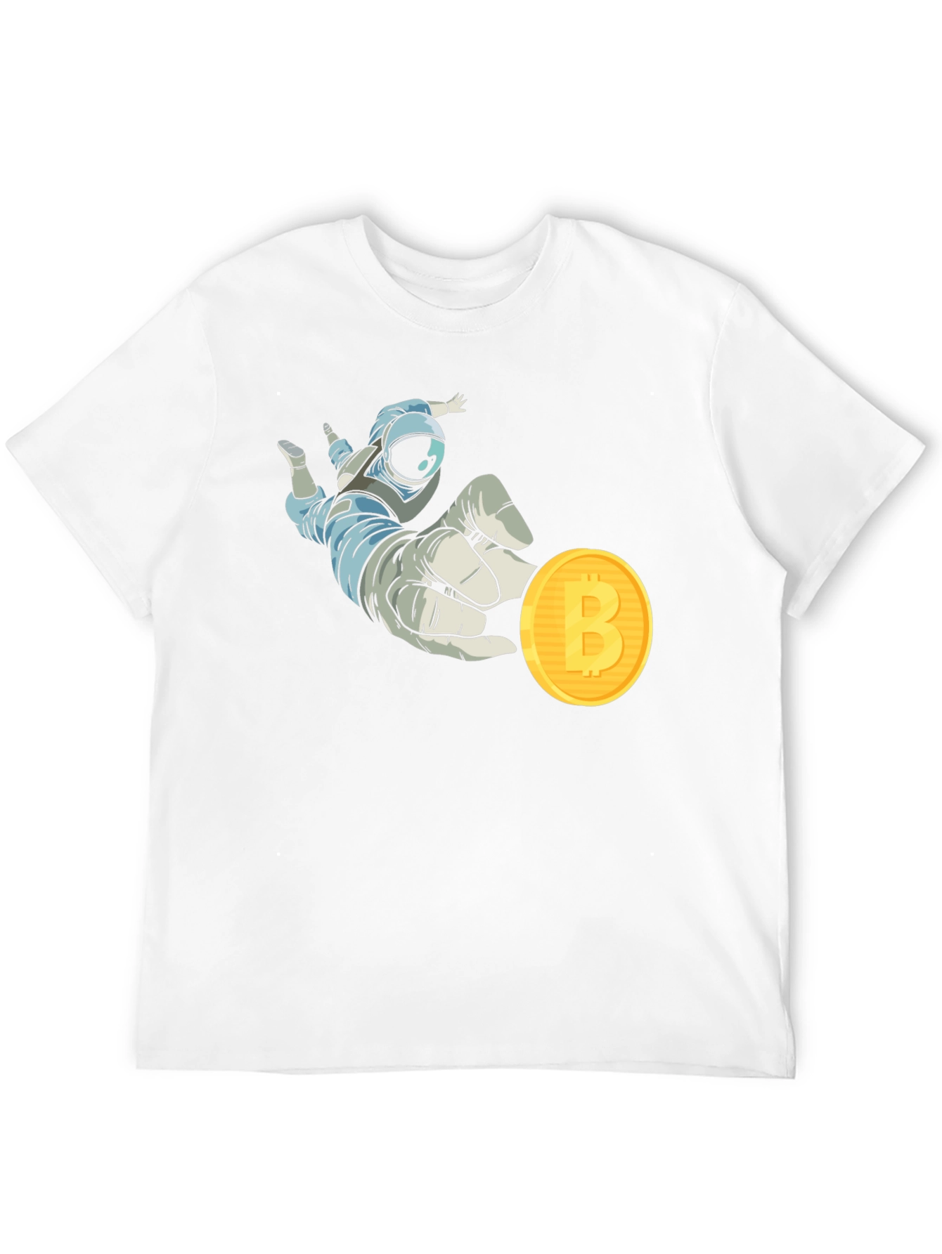 Astronaut Bitcoin T-Shirt Crypto Fashion