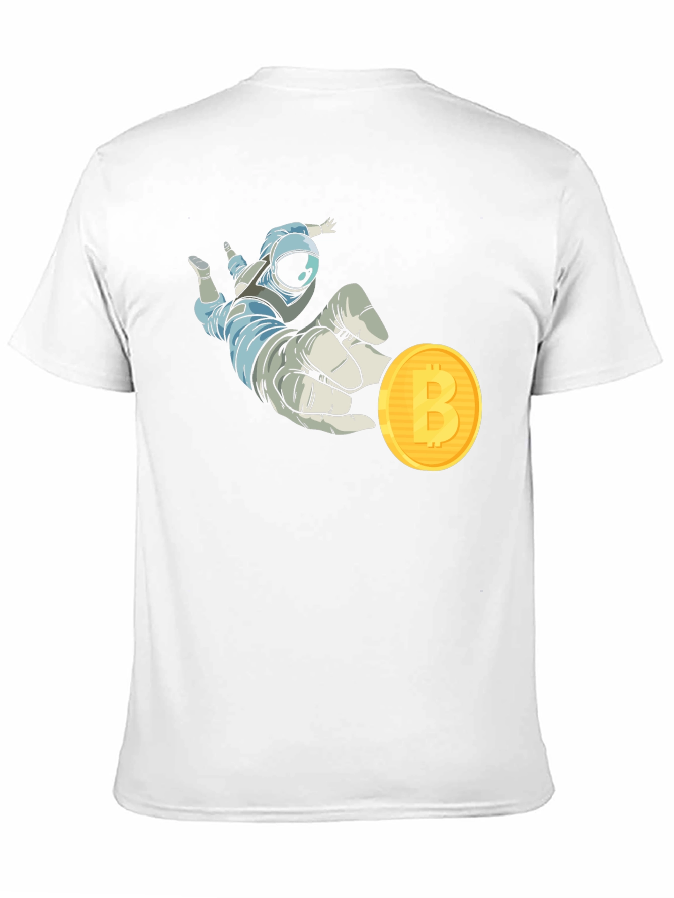 Astronaut Bitcoin T-Shirt Crypto Fashion
