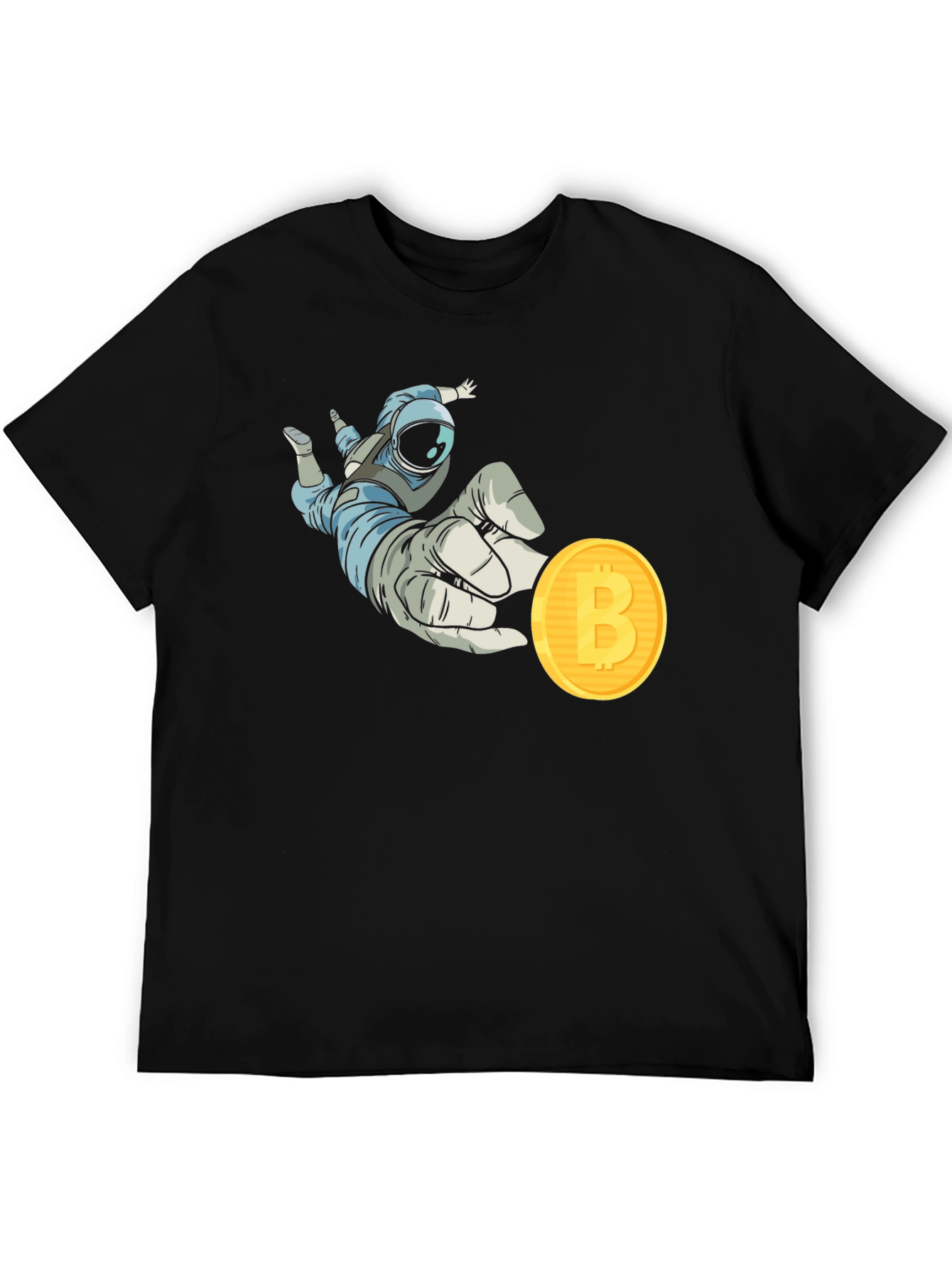 Astronaut Bitcoin T-Shirt Crypto Fashion