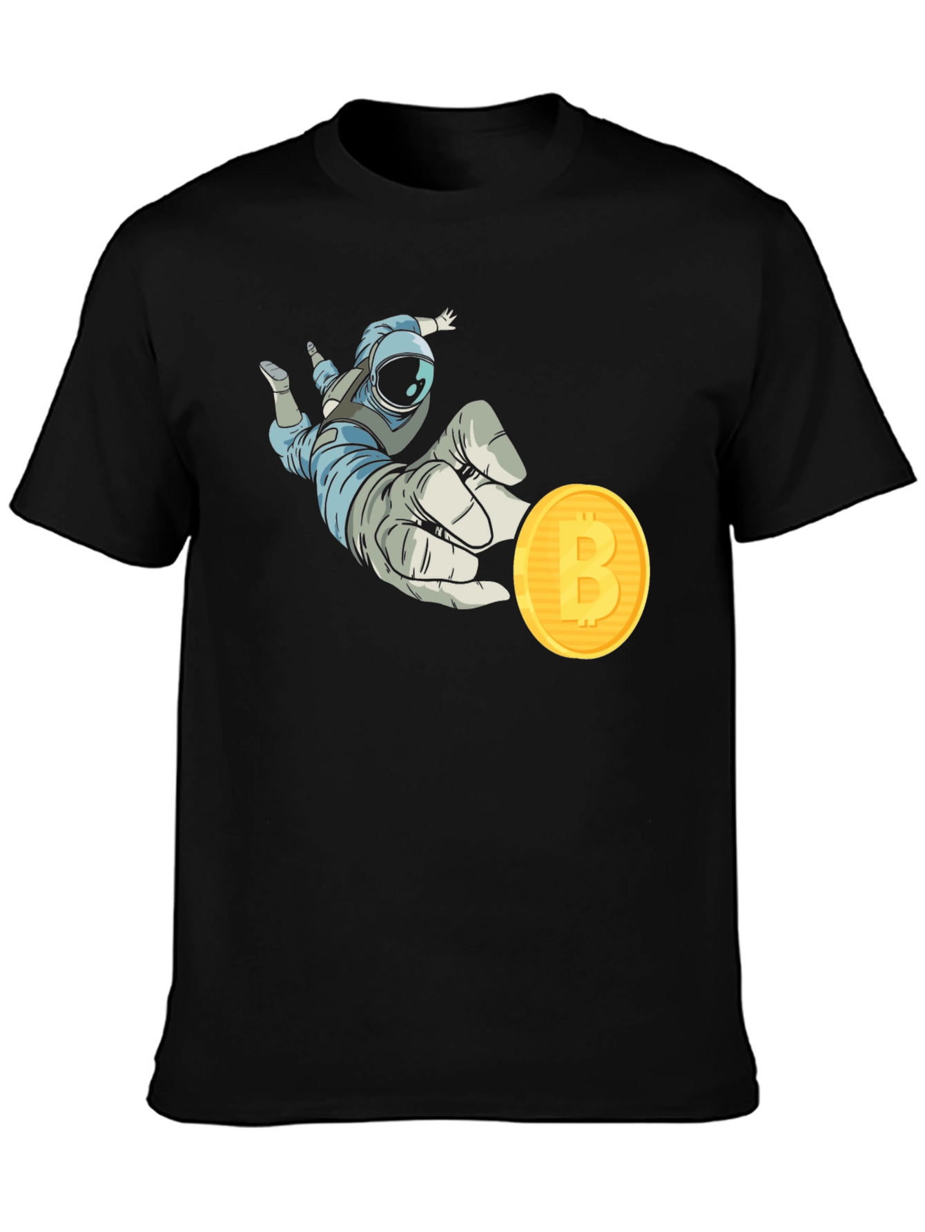Astronaut Bitcoin T-Shirt Crypto Fashion
