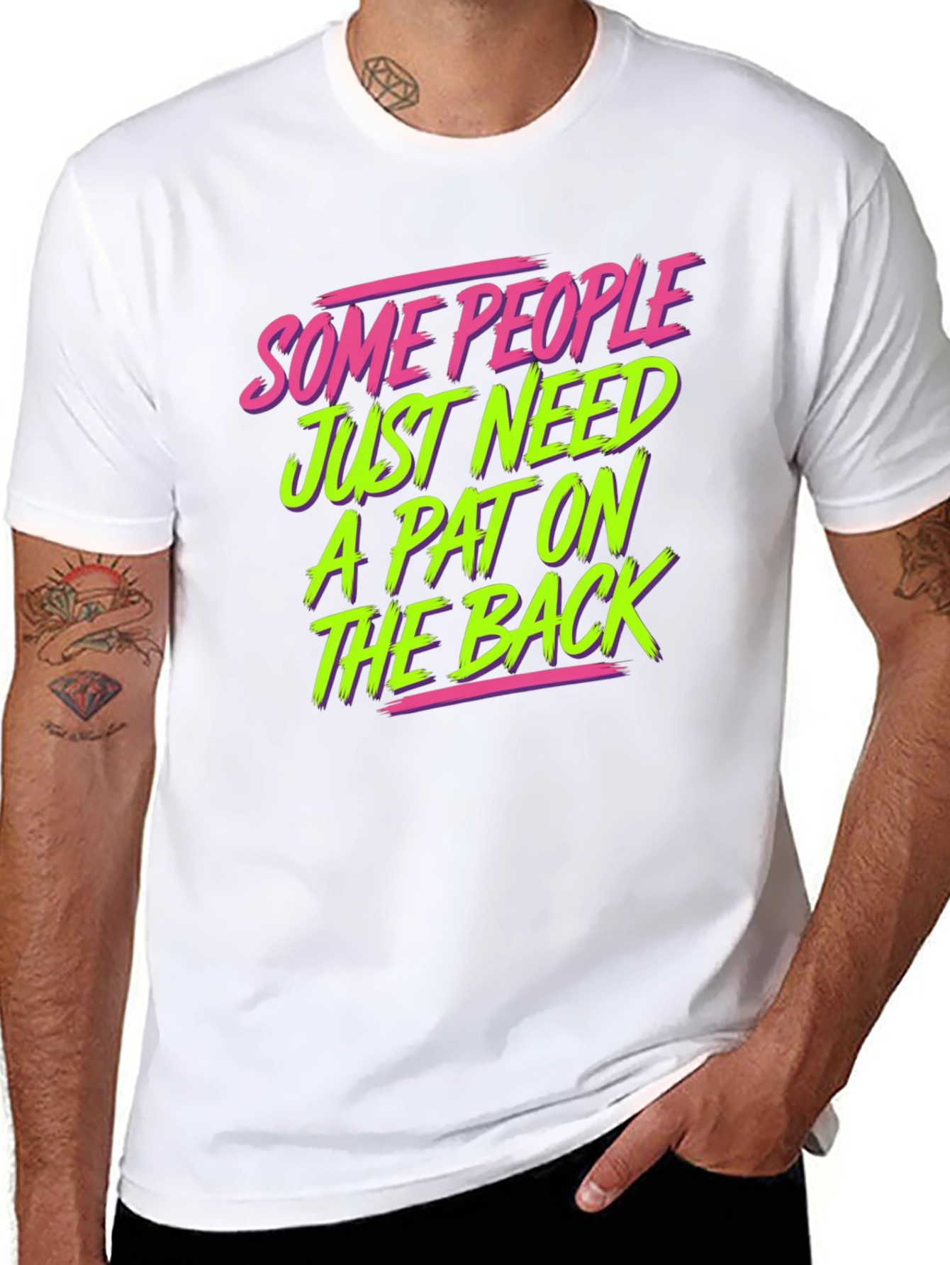 Funny Graphic T-Shirt - Pat on the Back