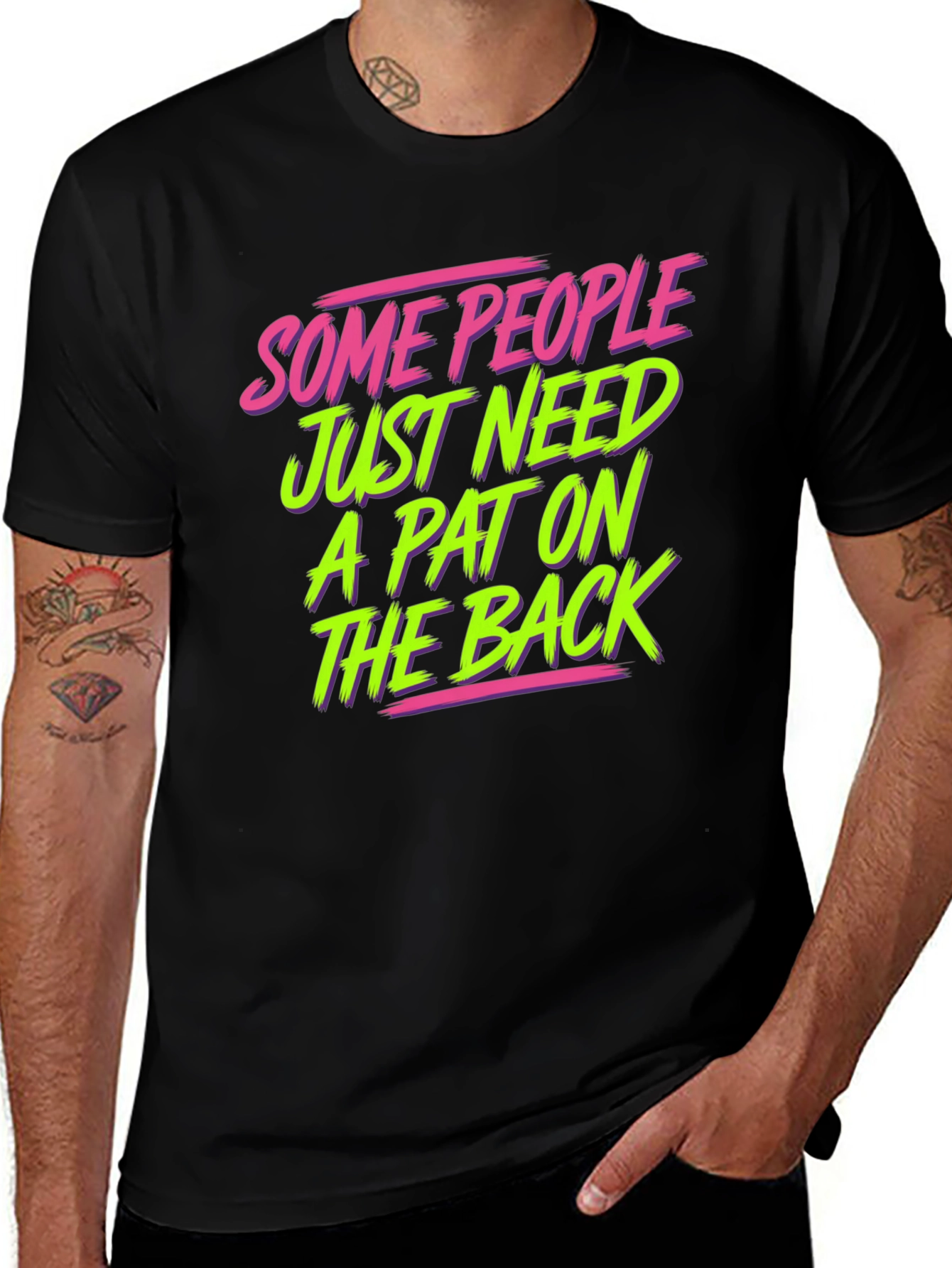 Funny Graphic T-Shirt - Pat on the Back