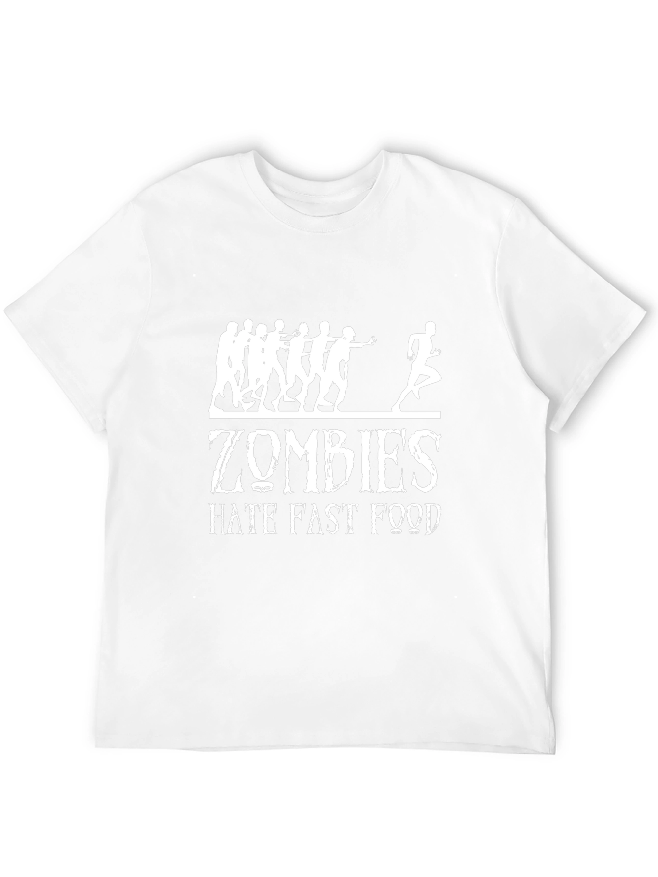 Zombies Hate Fast Food Graphic T-Shirt