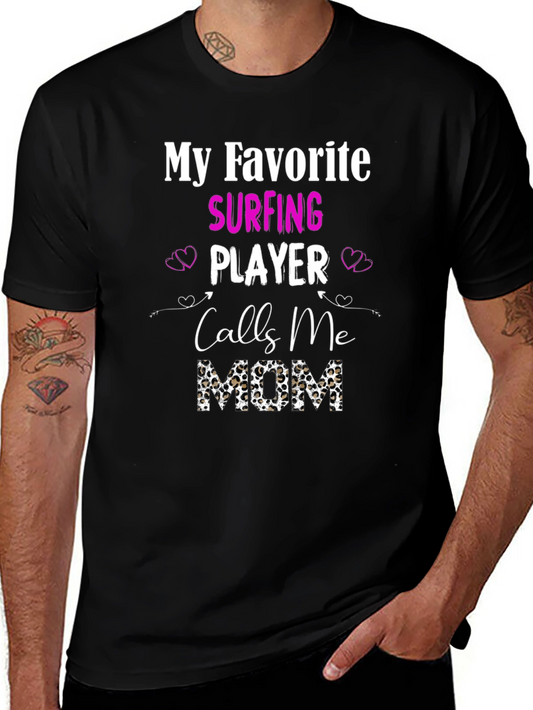 Surfing Mom Graphic T-Shirt