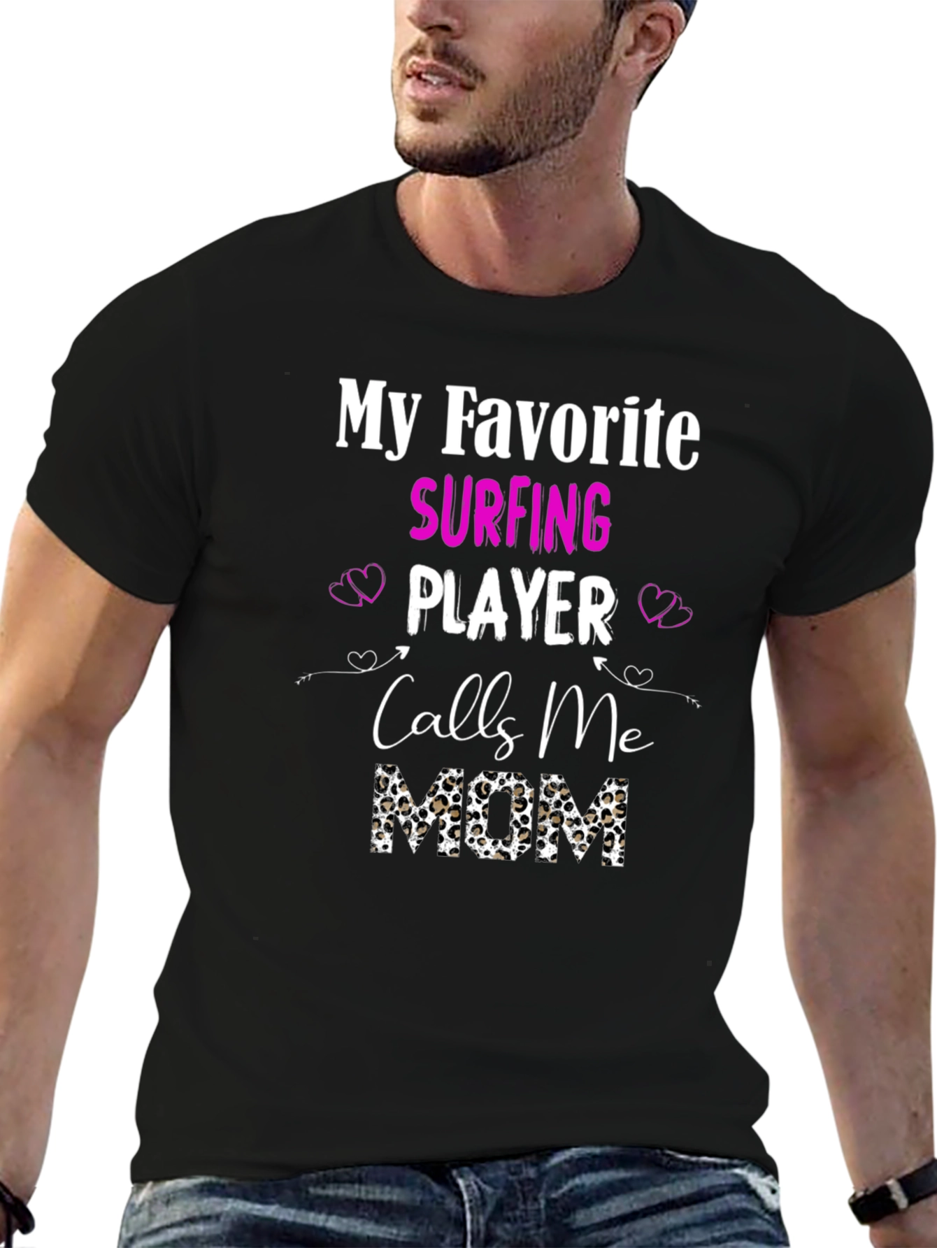 Surfing Mom Graphic T-Shirt