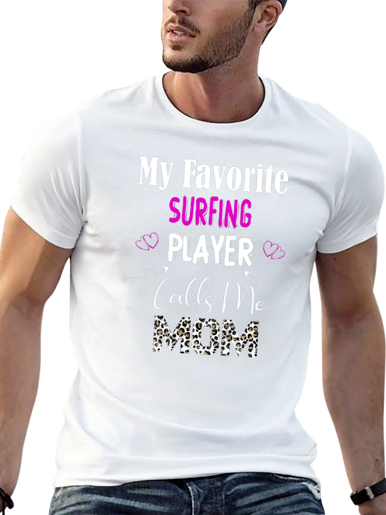 Surfing Mom Graphic T-Shirt