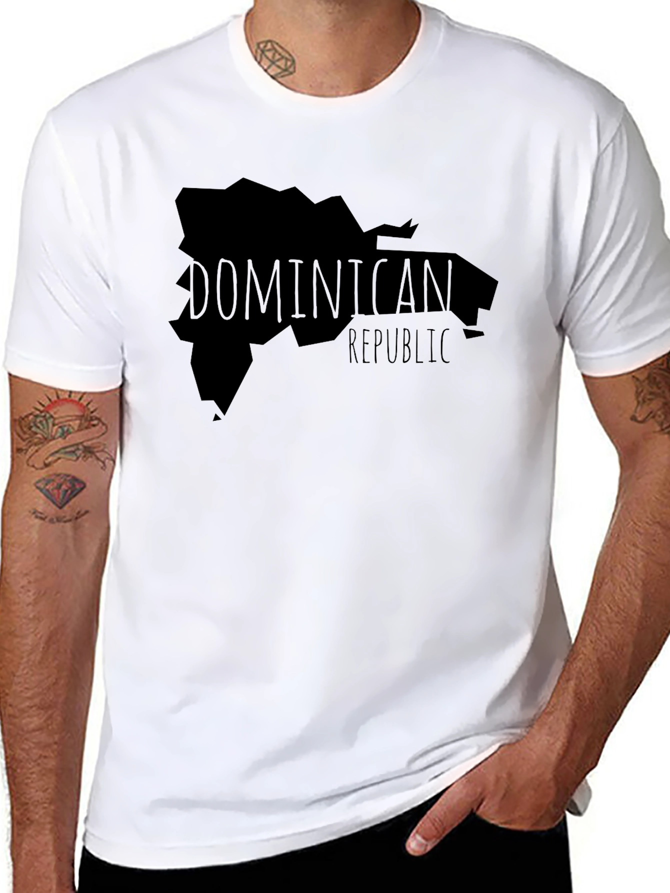 Dominican Republic Map T-Shirt