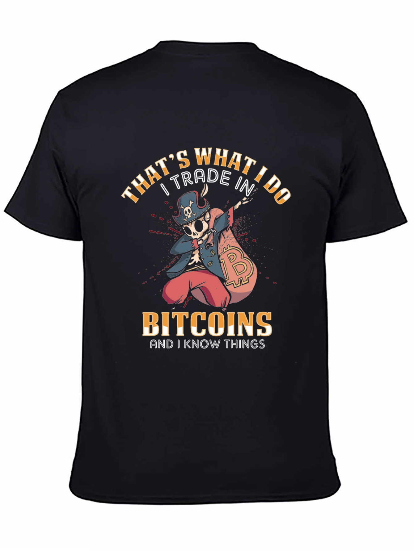 Bitcoin Trader Novelty T-Shirt - Crypto Pirate Design