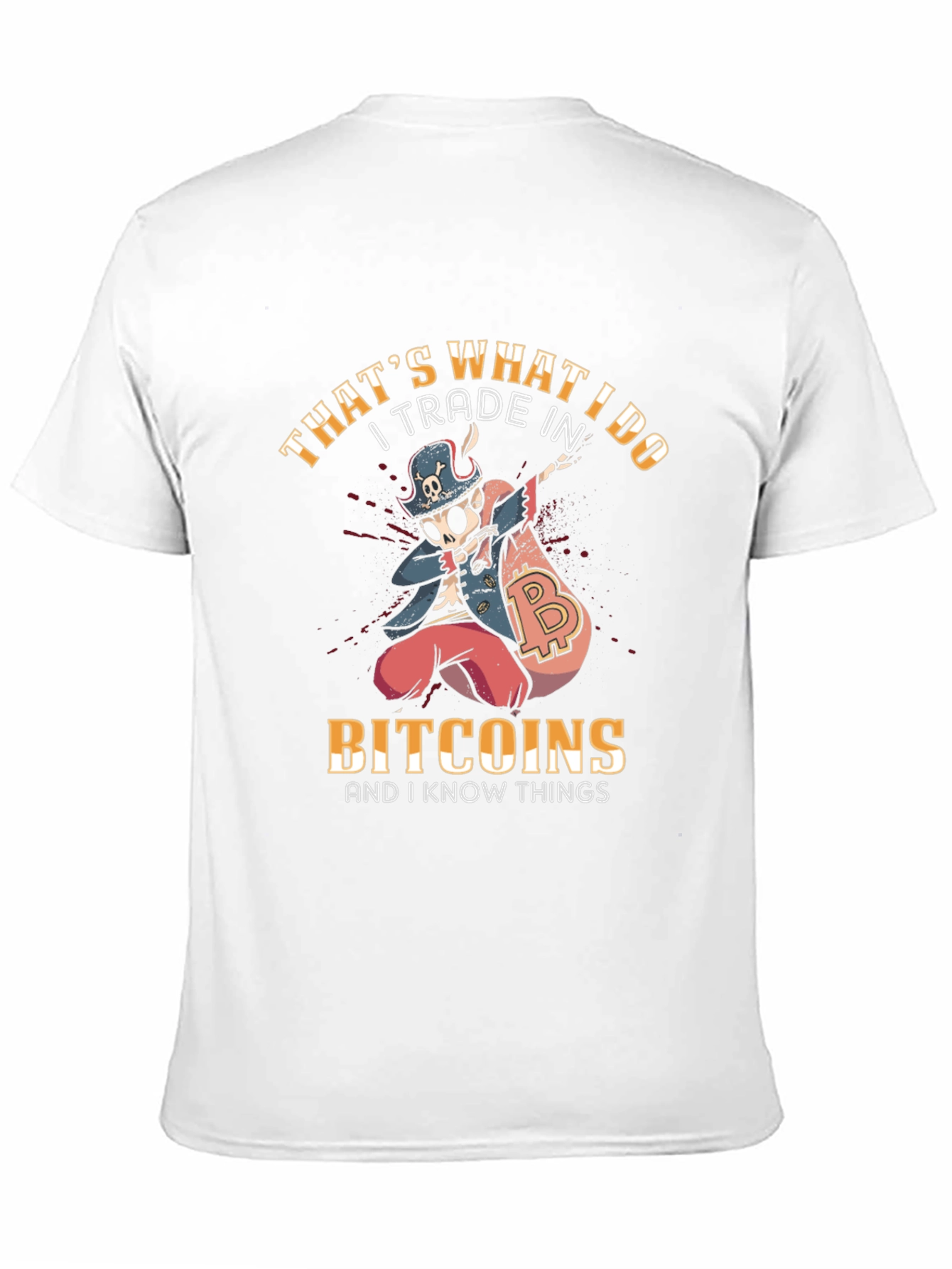 Bitcoin Trader Novelty T-Shirt - Crypto Pirate Design
