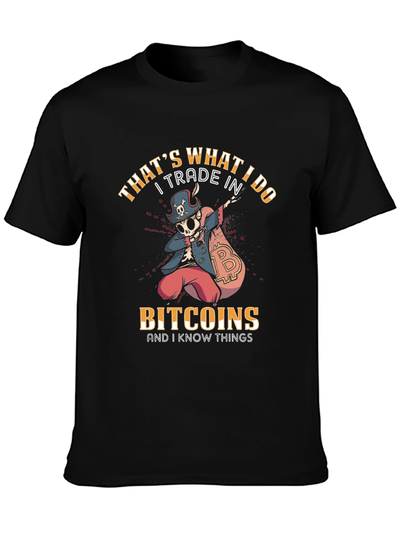 Bitcoin Trader Novelty T-Shirt - Crypto Pirate Design