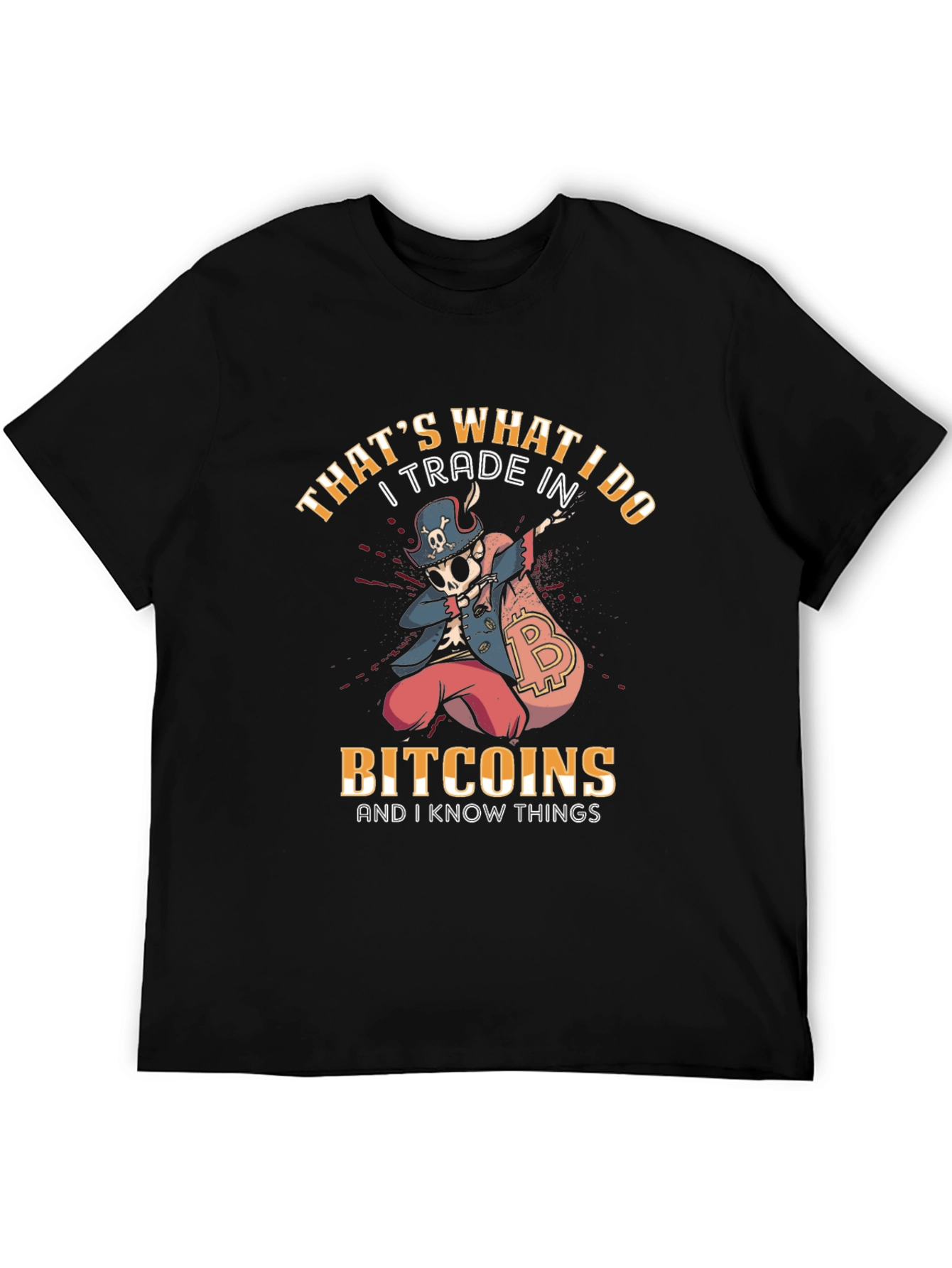 Bitcoin Trader Novelty T-Shirt - Crypto Pirate Design