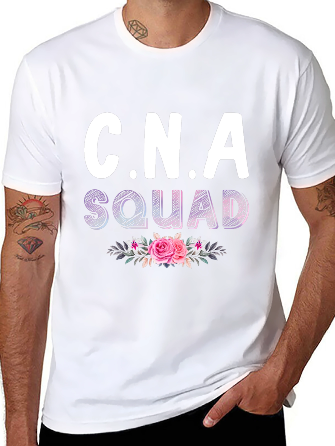 CNA Squad Floral T-Shirt