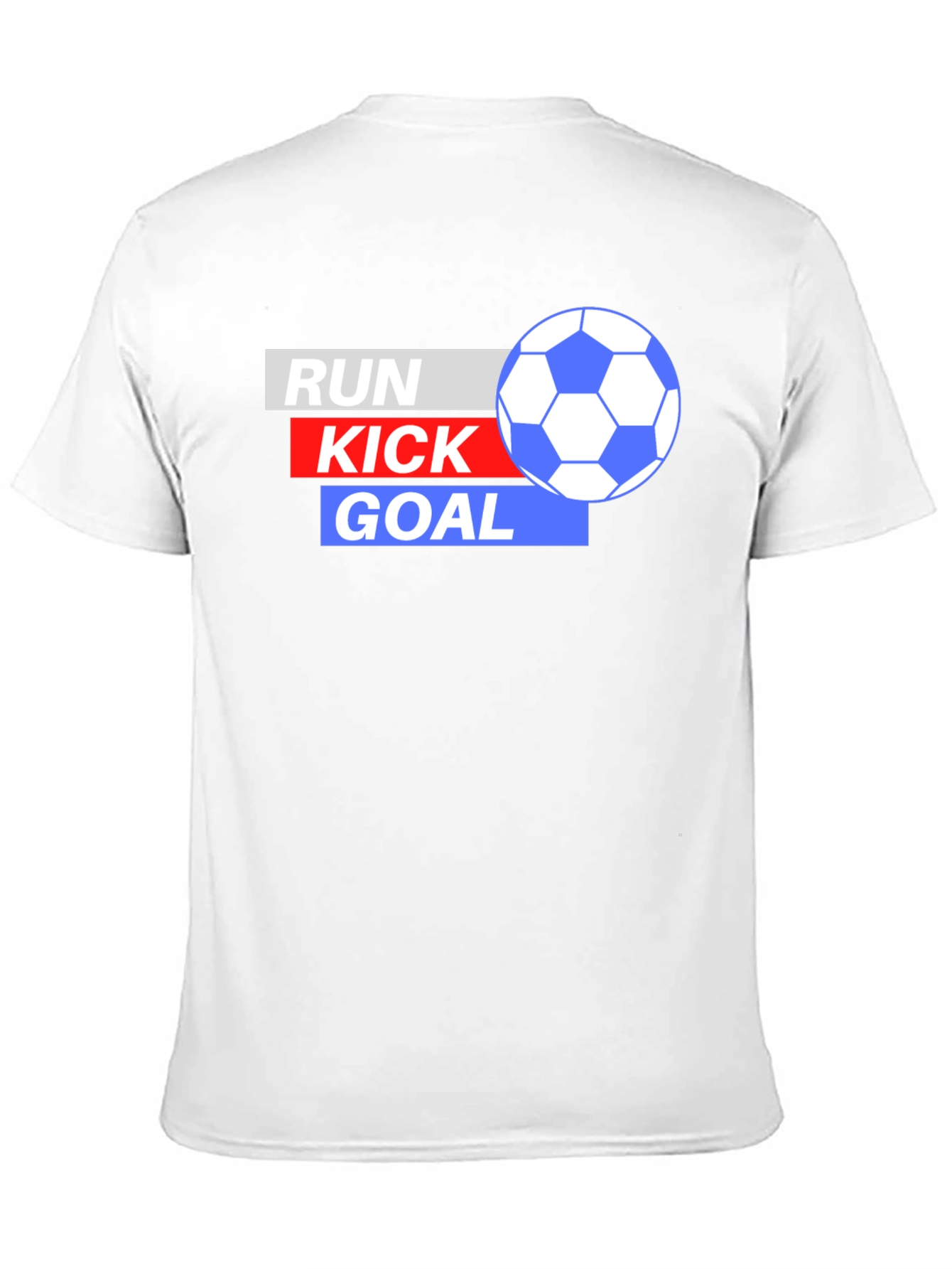 Run Kick Goal Soccer T-Shirt - Black