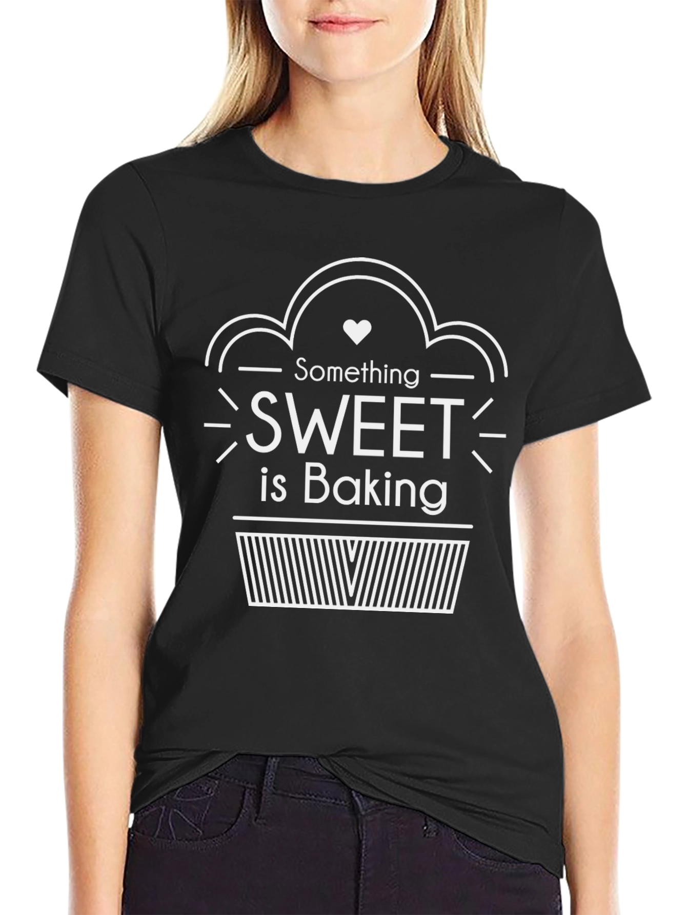 Sweet Baking T-Shirt - Black Cotton Tee