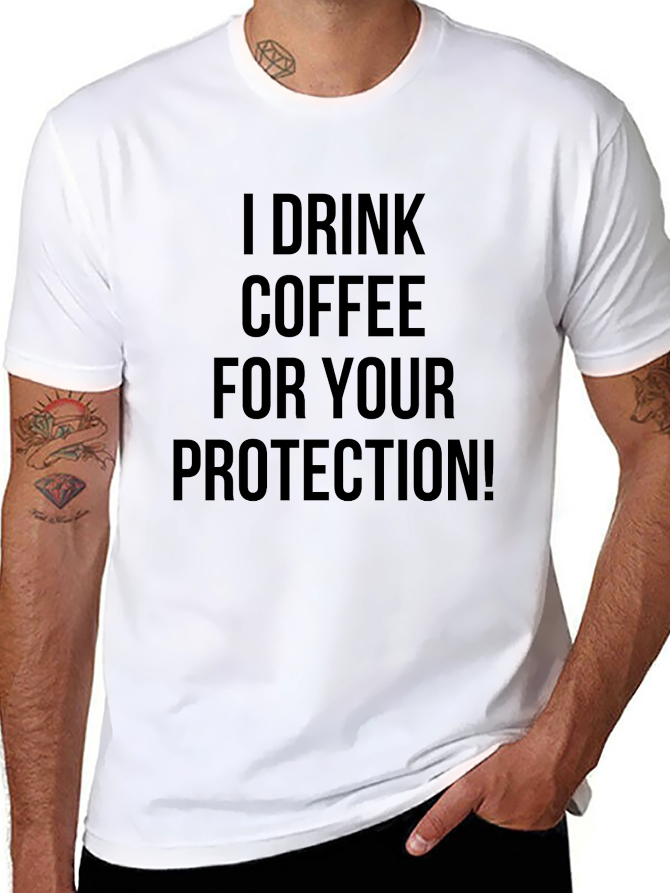 Coffee Protection Graphic T-Shirt