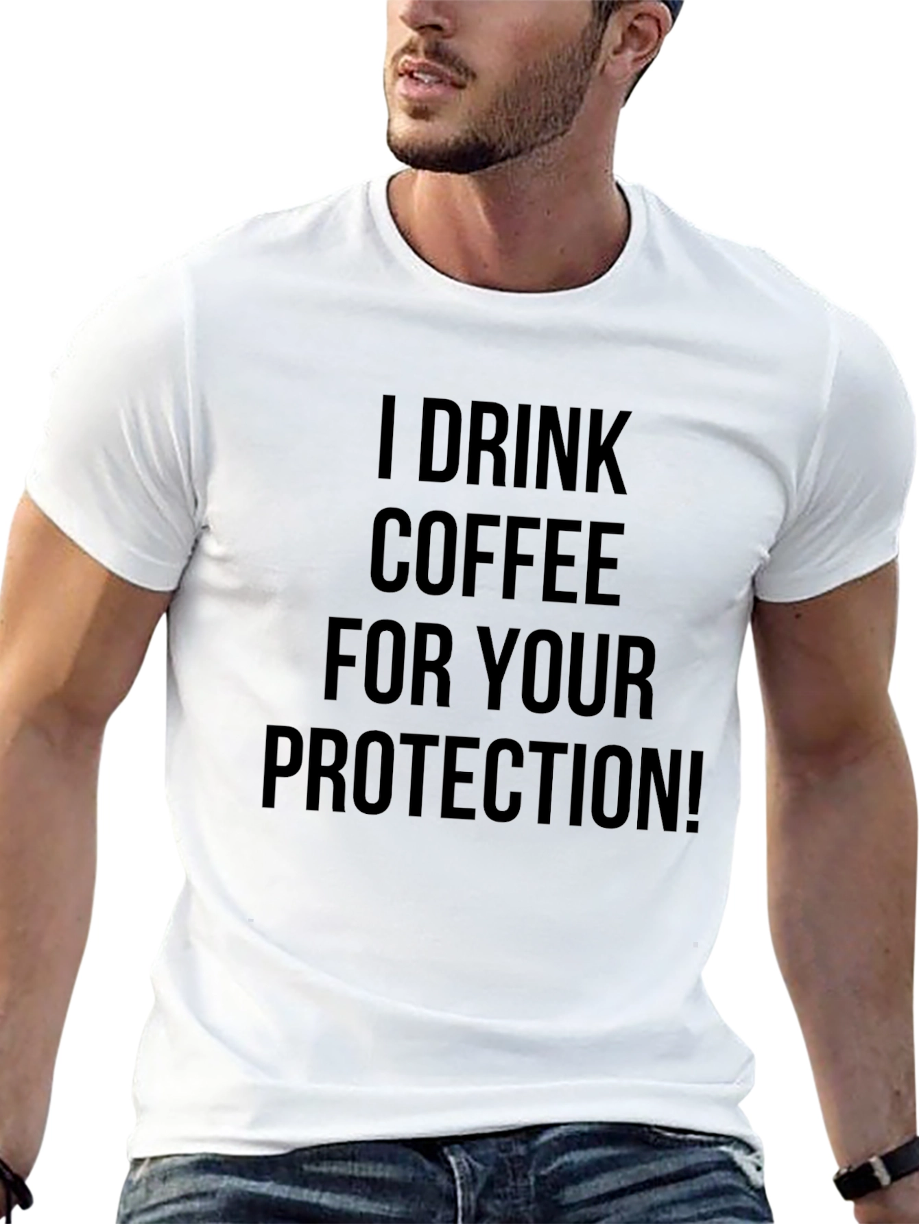 Coffee Protection Graphic T-Shirt