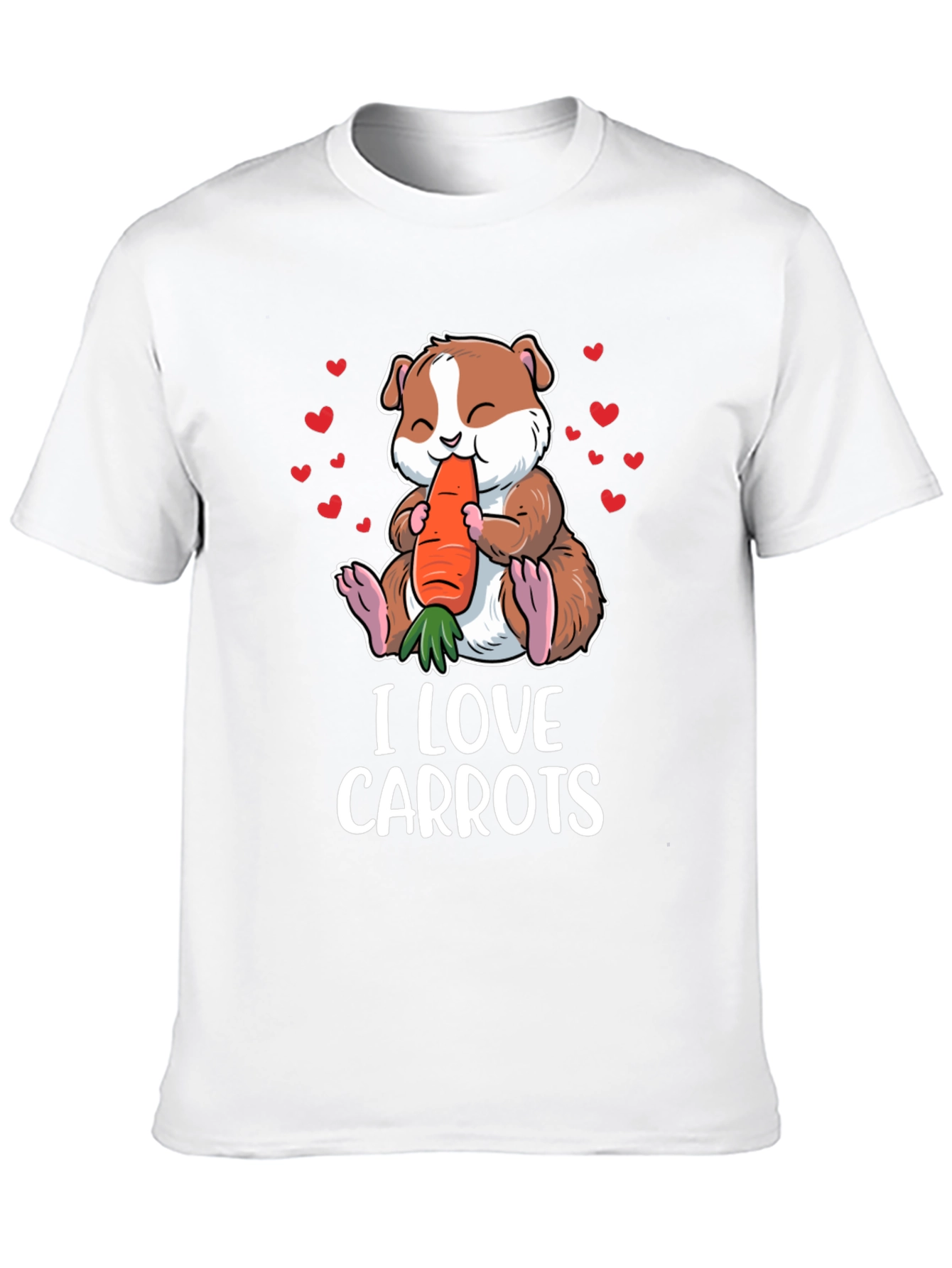 Cute Guinea Pig Carrot Lover T-Shirt