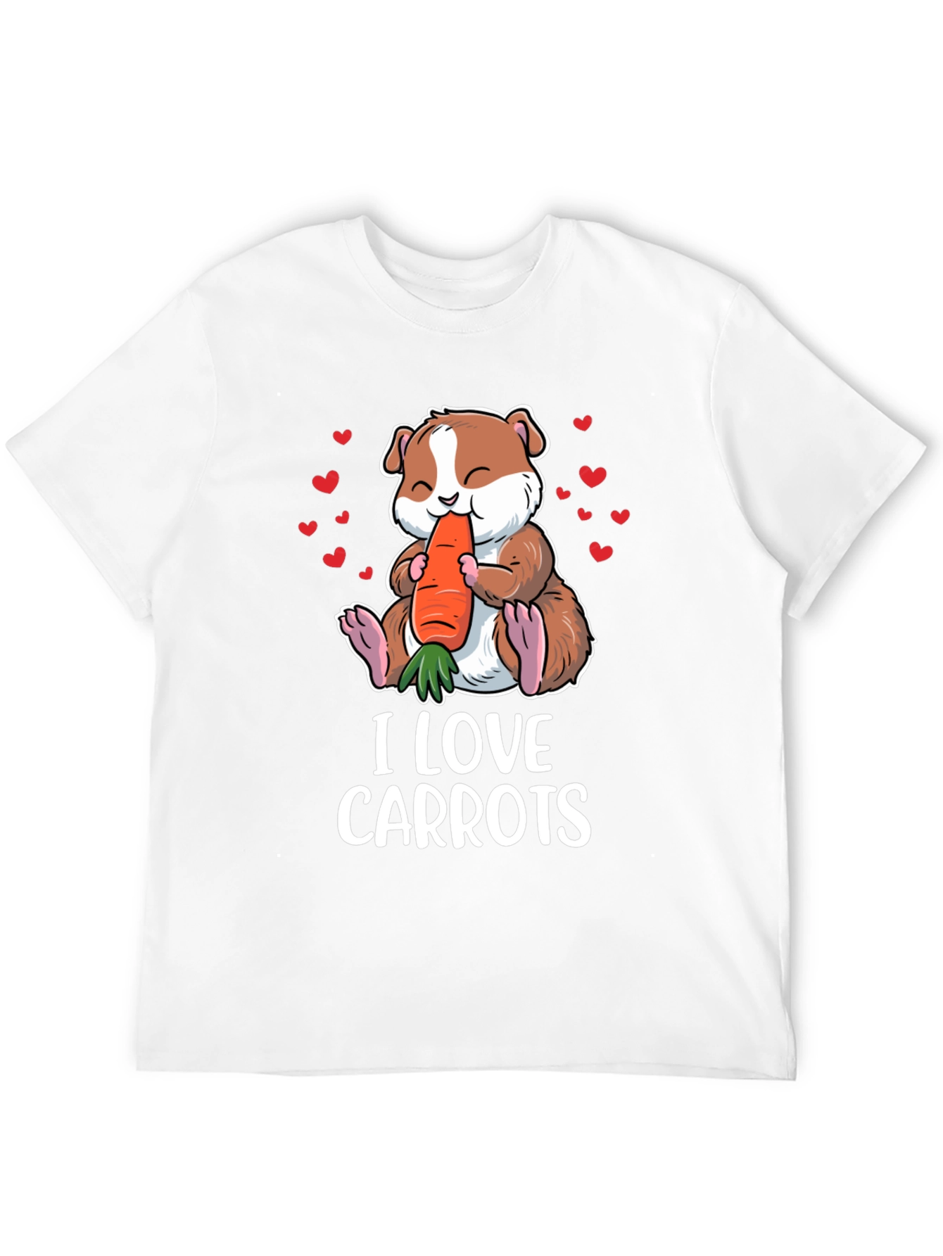 Cute Guinea Pig Carrot Lover T-Shirt