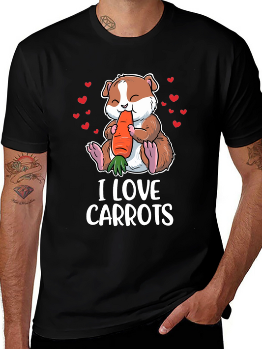 Cute Guinea Pig Carrot Lover T-Shirt