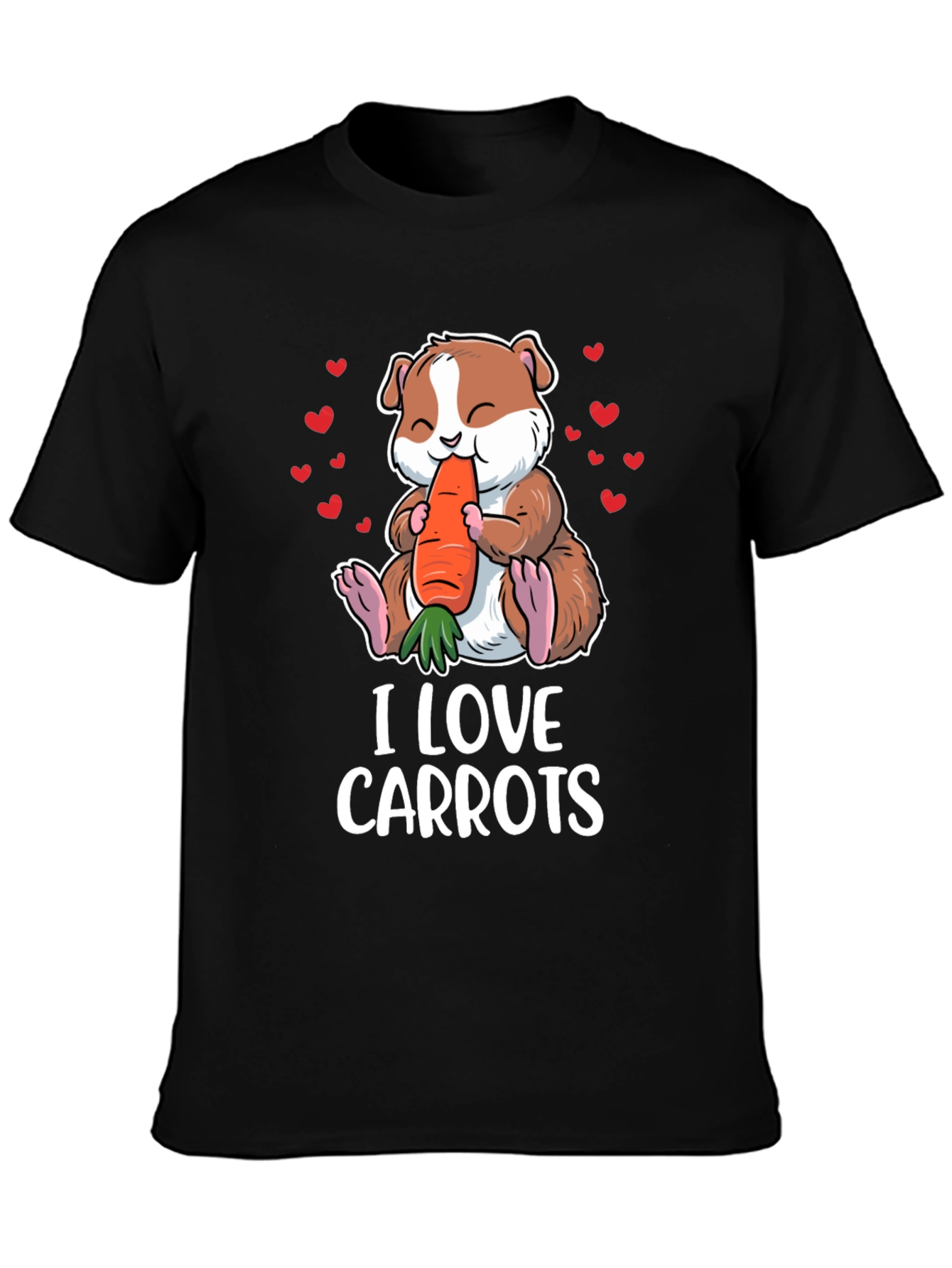 Cute Guinea Pig Carrot Lover T-Shirt